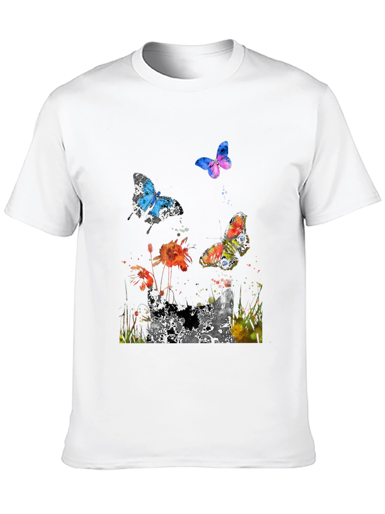 Butterfly Watercolor Graphic T-Shirt