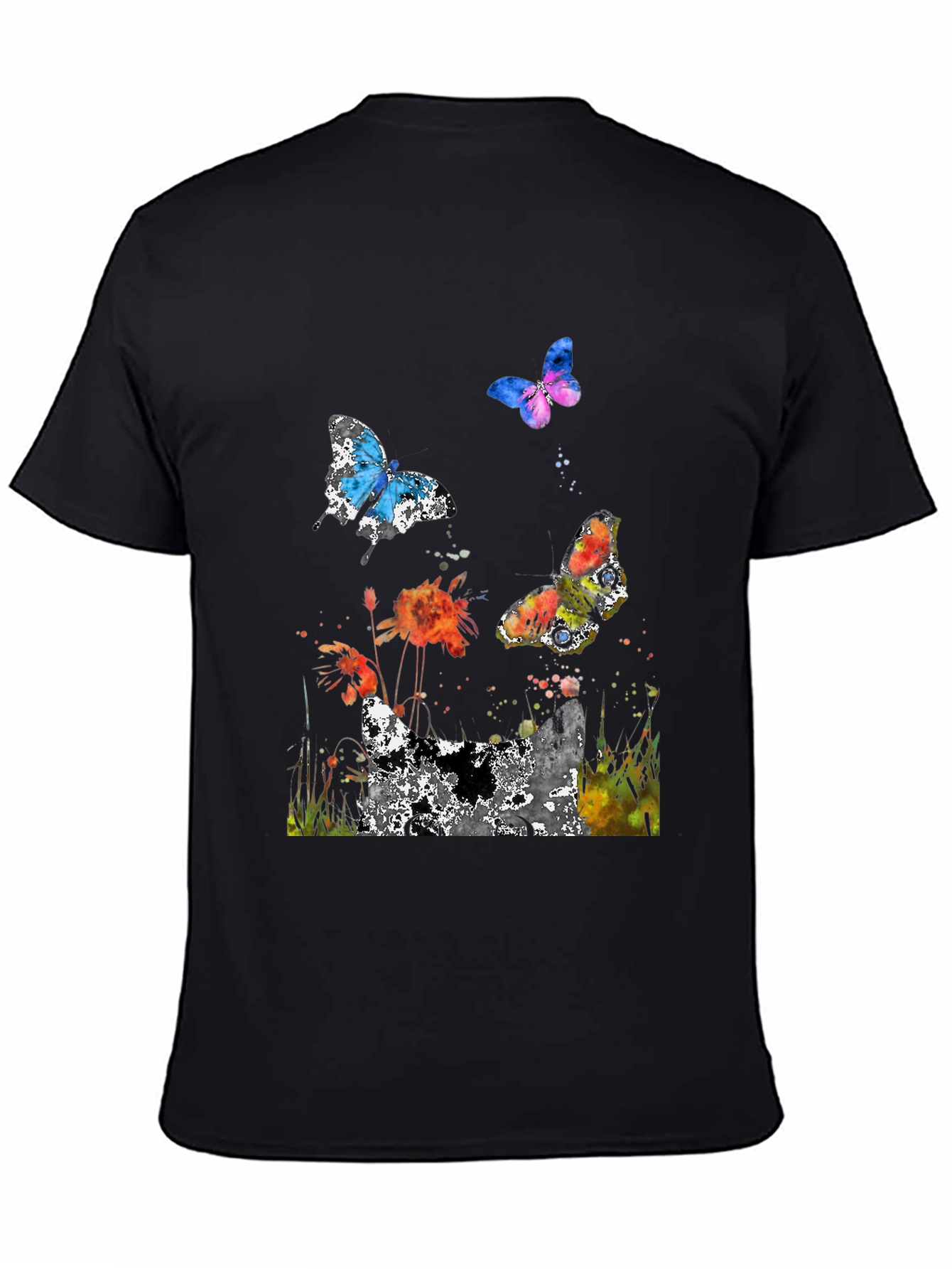 Butterfly Watercolor Graphic T-Shirt