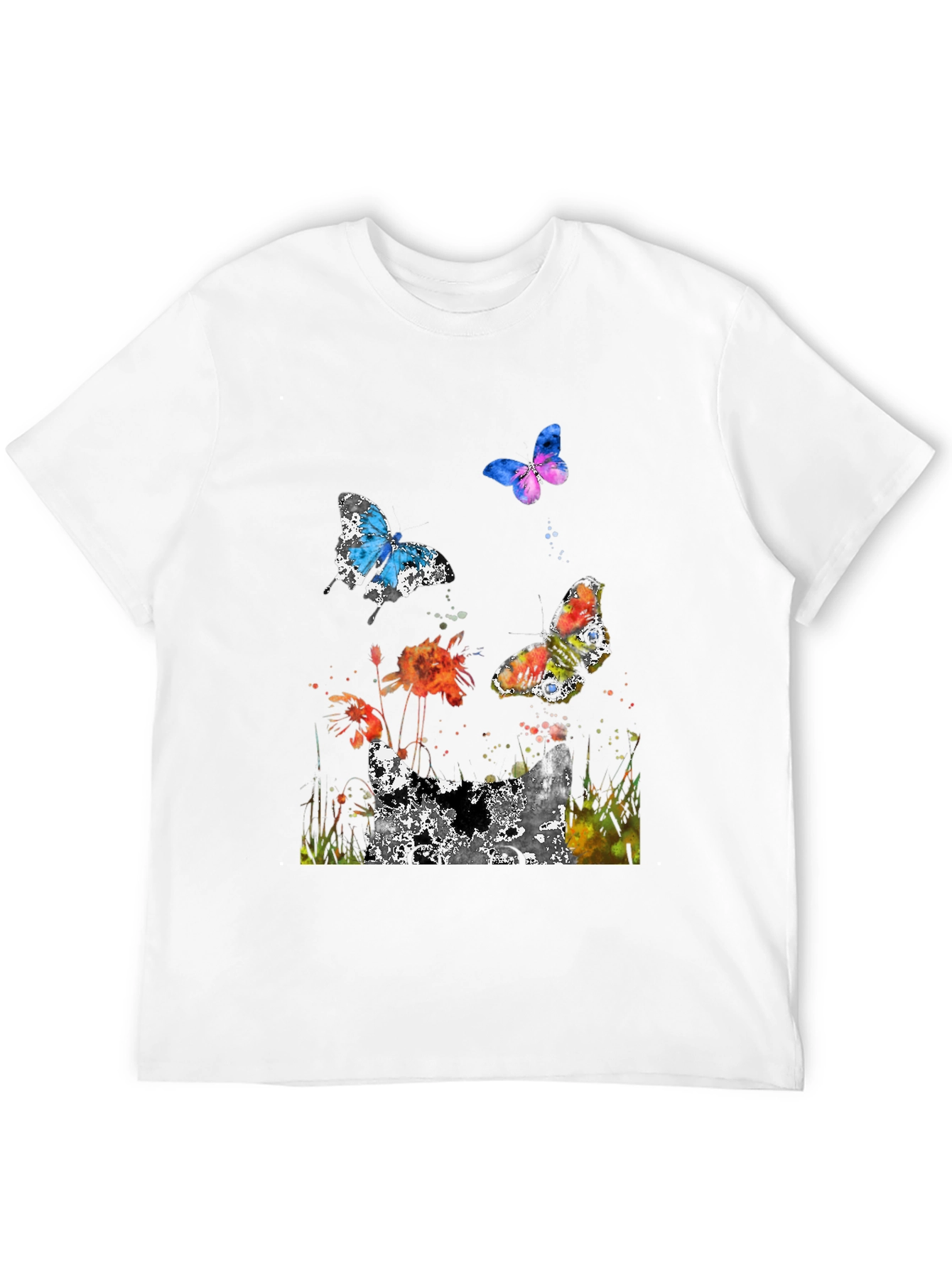 Butterfly Watercolor Graphic T-Shirt