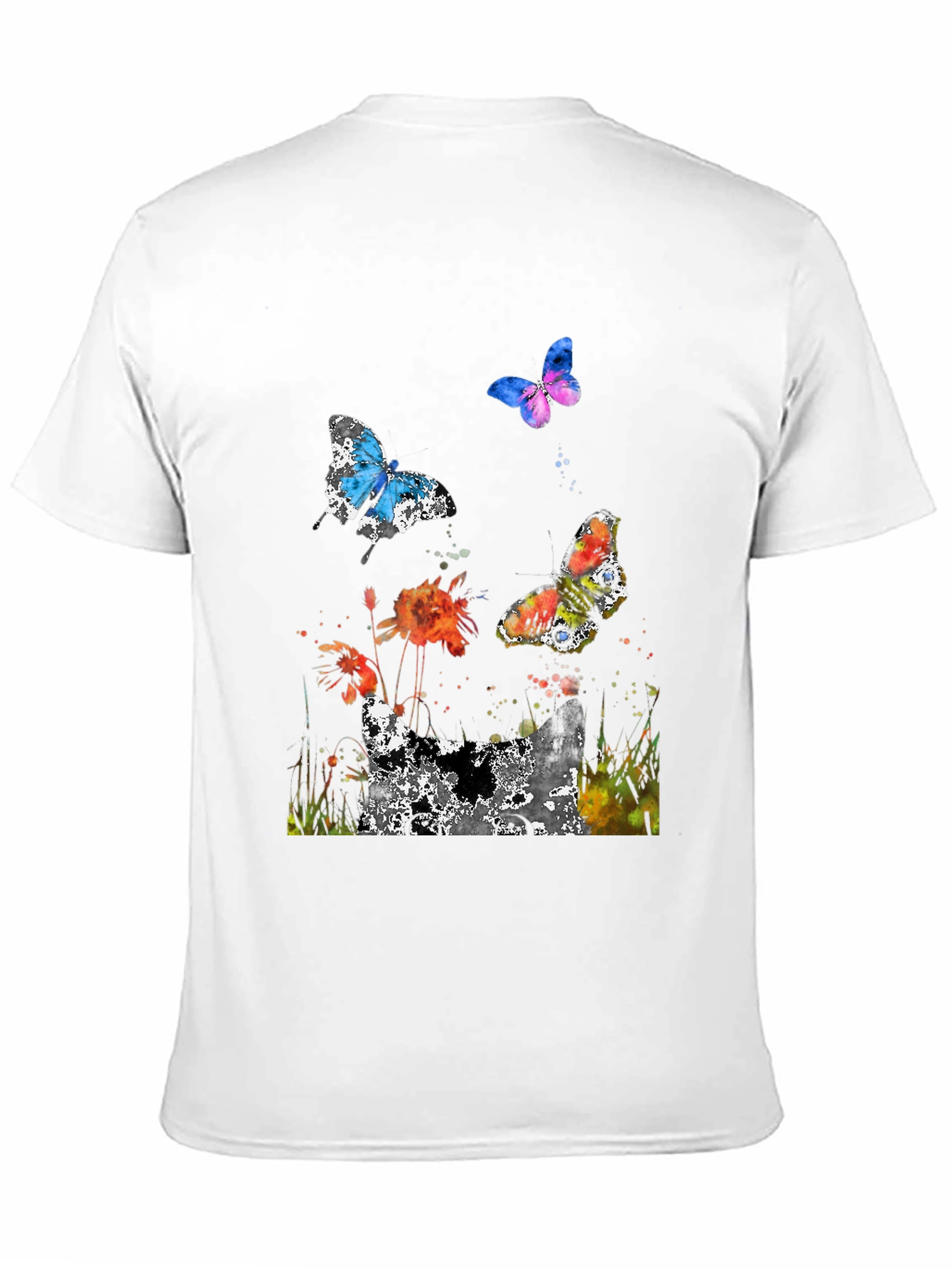 Butterfly Watercolor Graphic T-Shirt