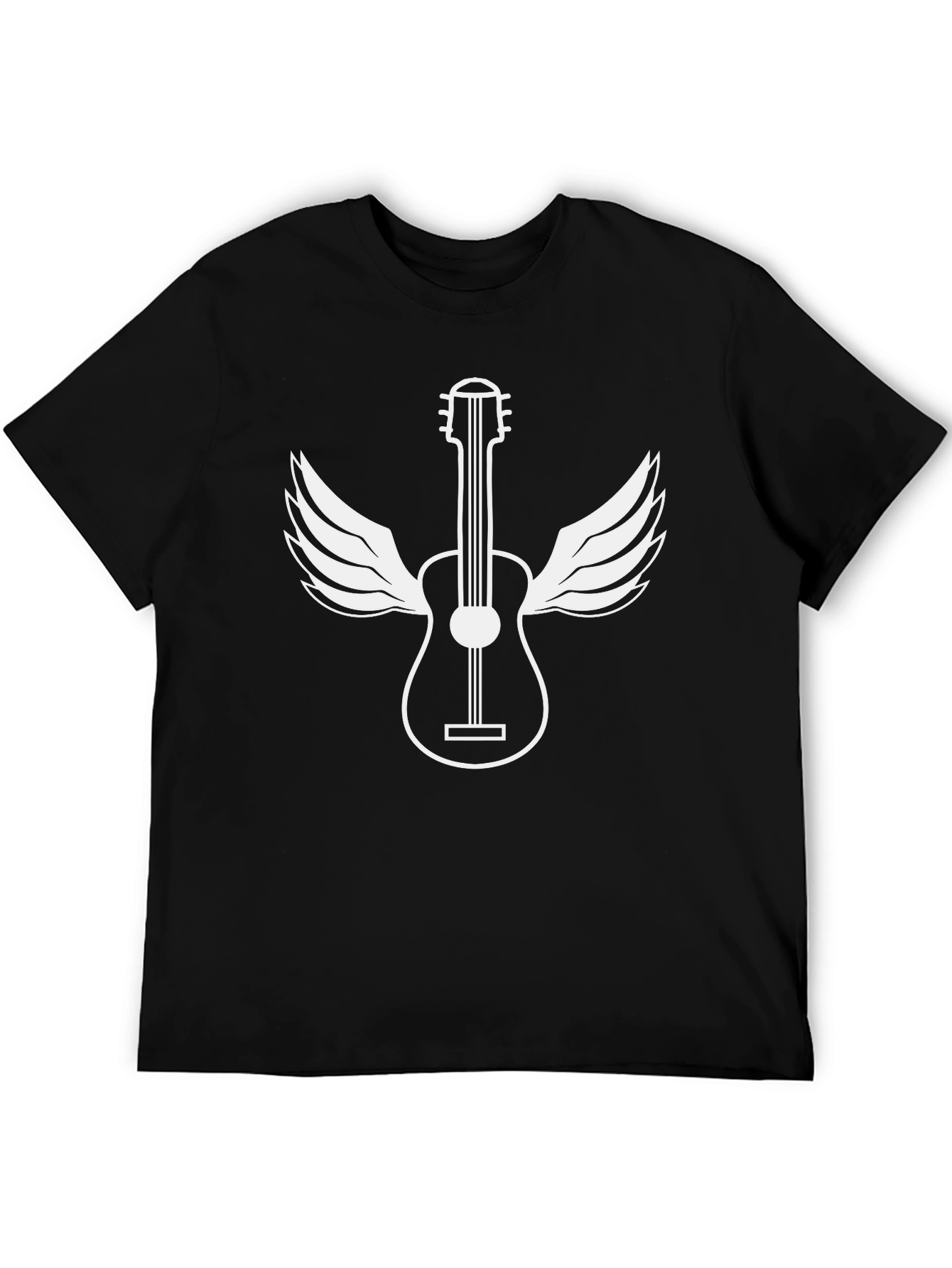 Guitar Wings Black Graphic Tee