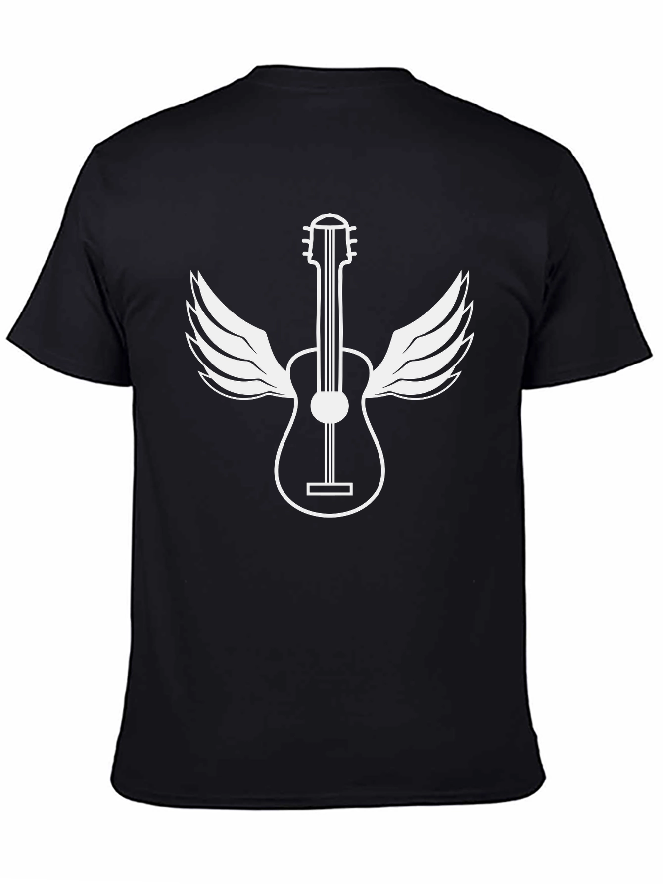 Guitar Wings Black Graphic Tee