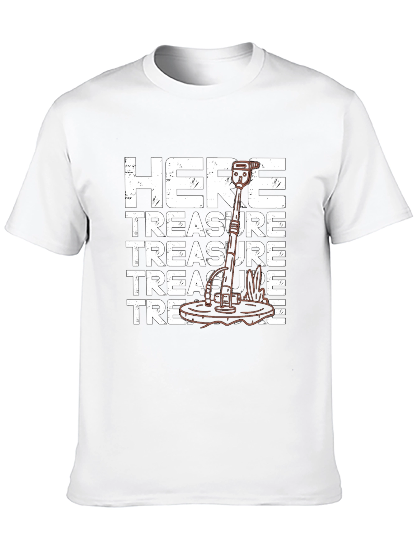 Treasure Here Metal Detector T-Shirt