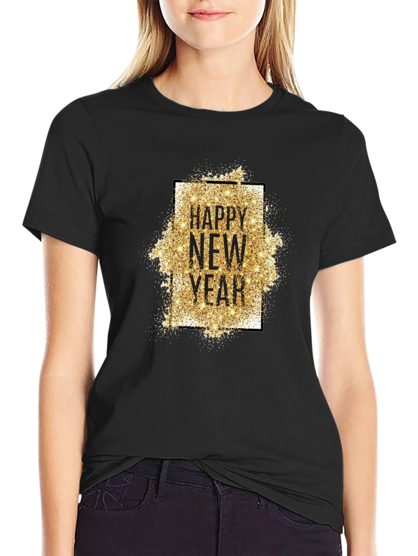 Happy New Year Glitter T-Shirt