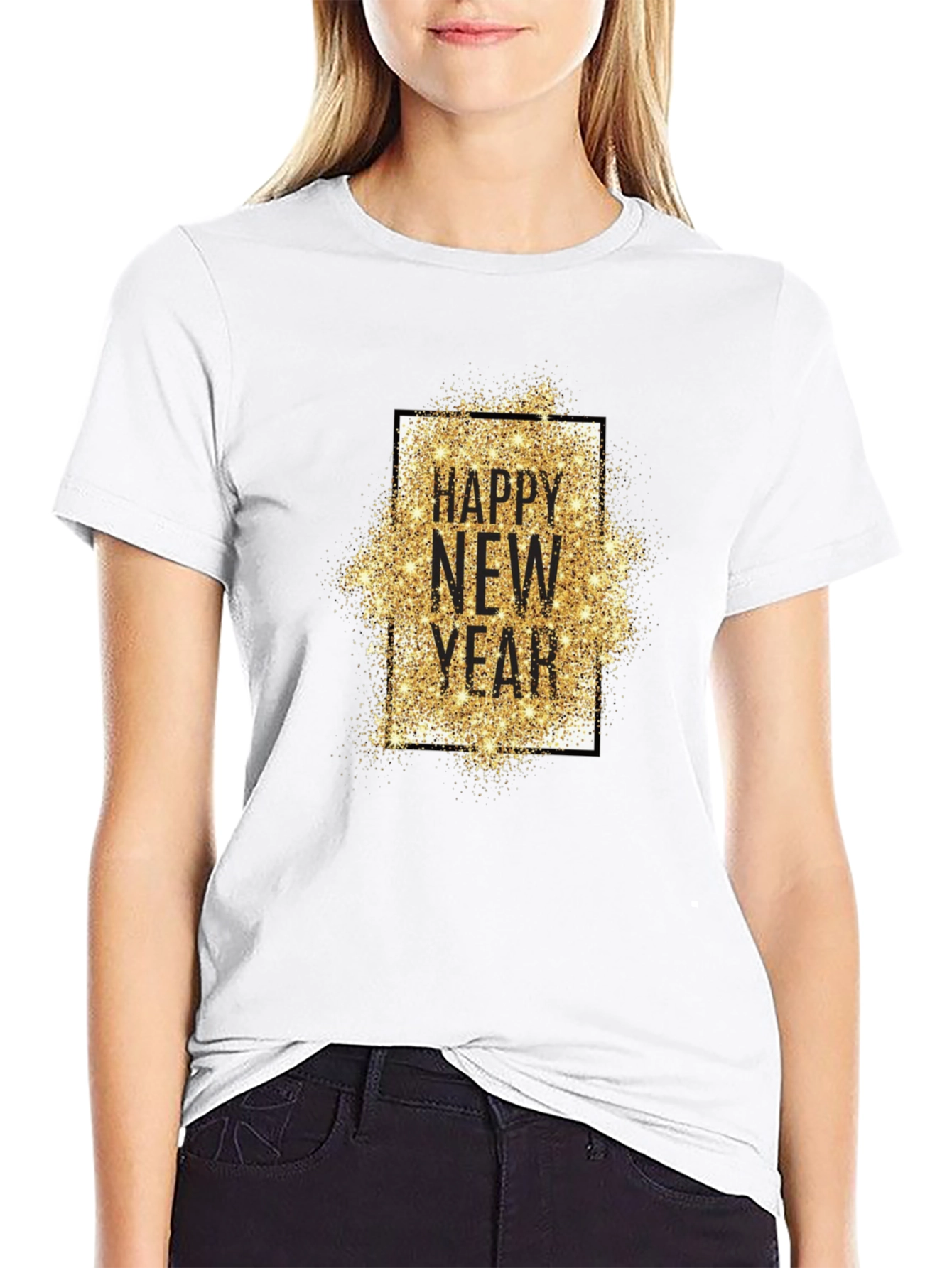 Happy New Year Glitter T-Shirt