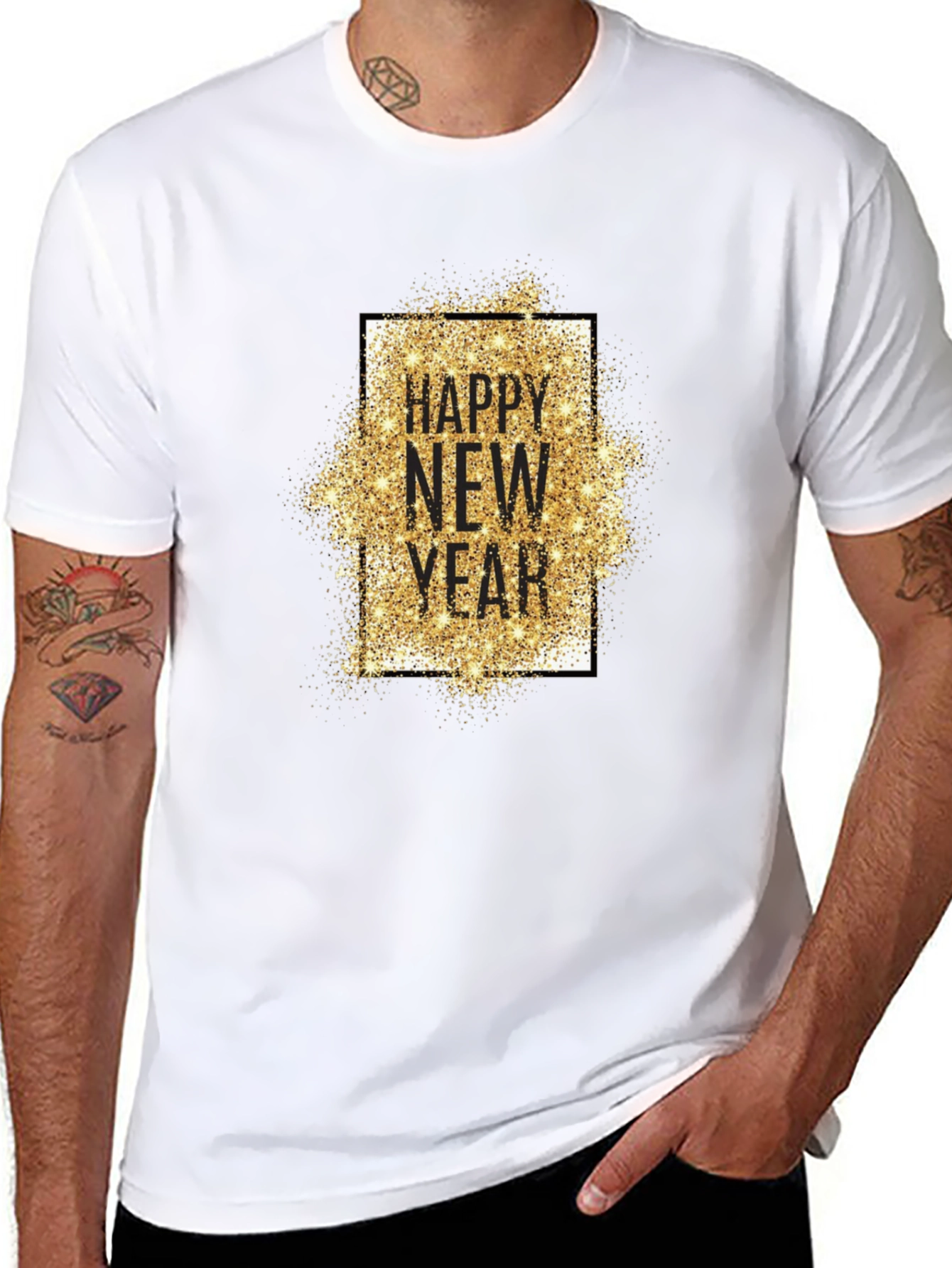 Happy New Year Glitter T-Shirt