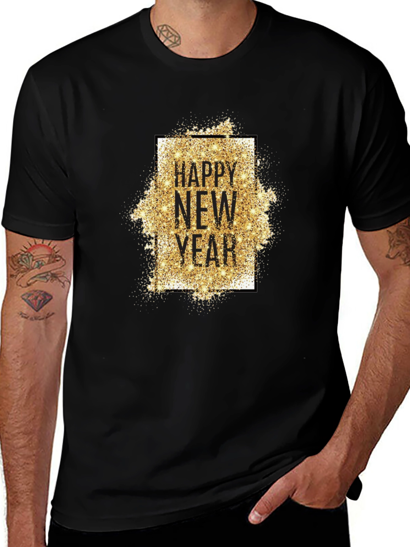 Happy New Year Glitter T-Shirt