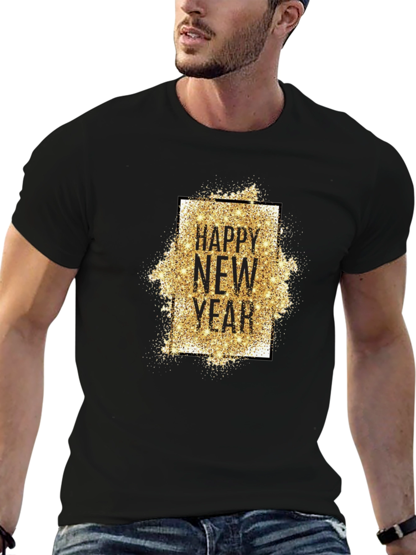 Happy New Year Glitter T-Shirt