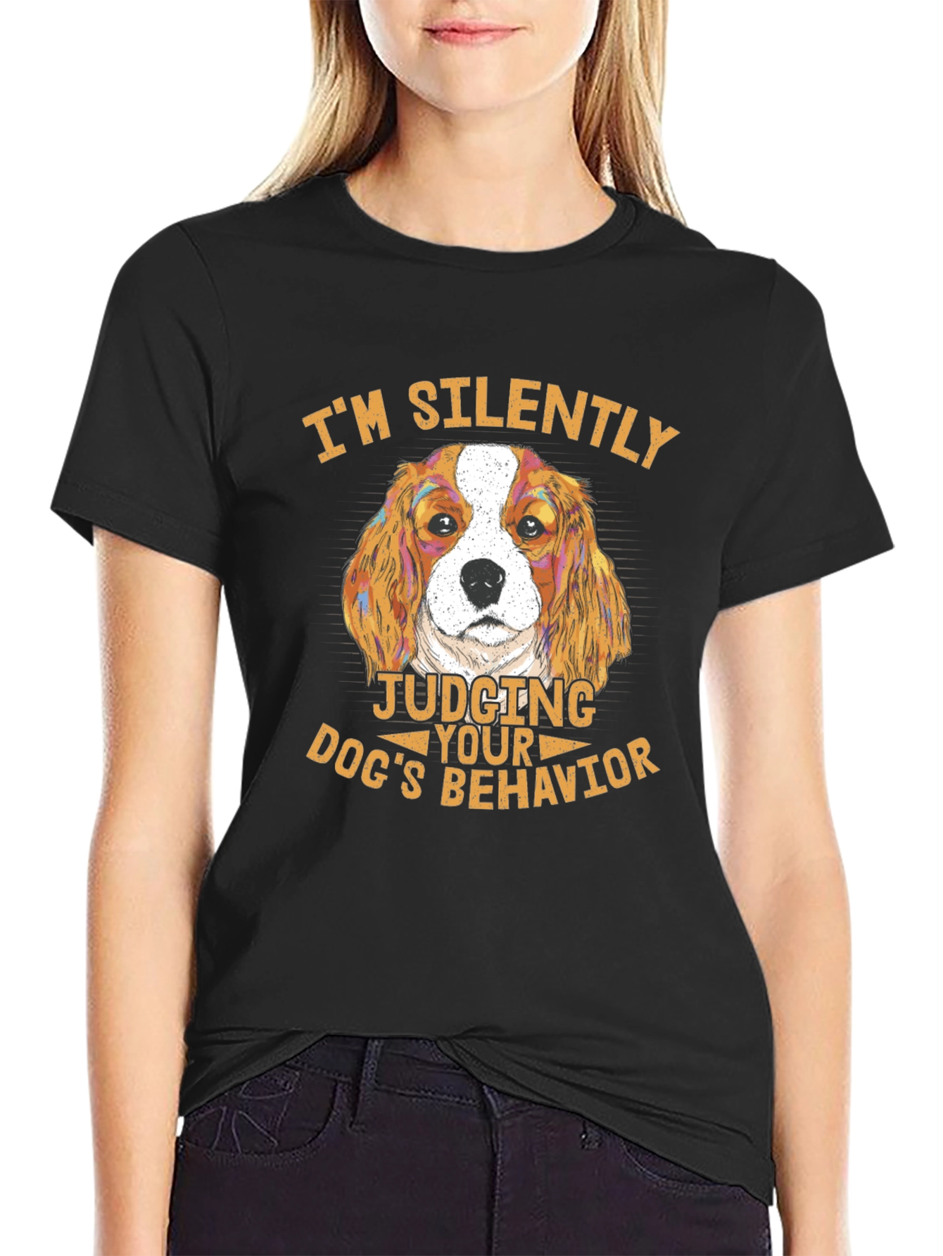 Dog Lover T-Shirt - Silently Judging Dogs Behavior