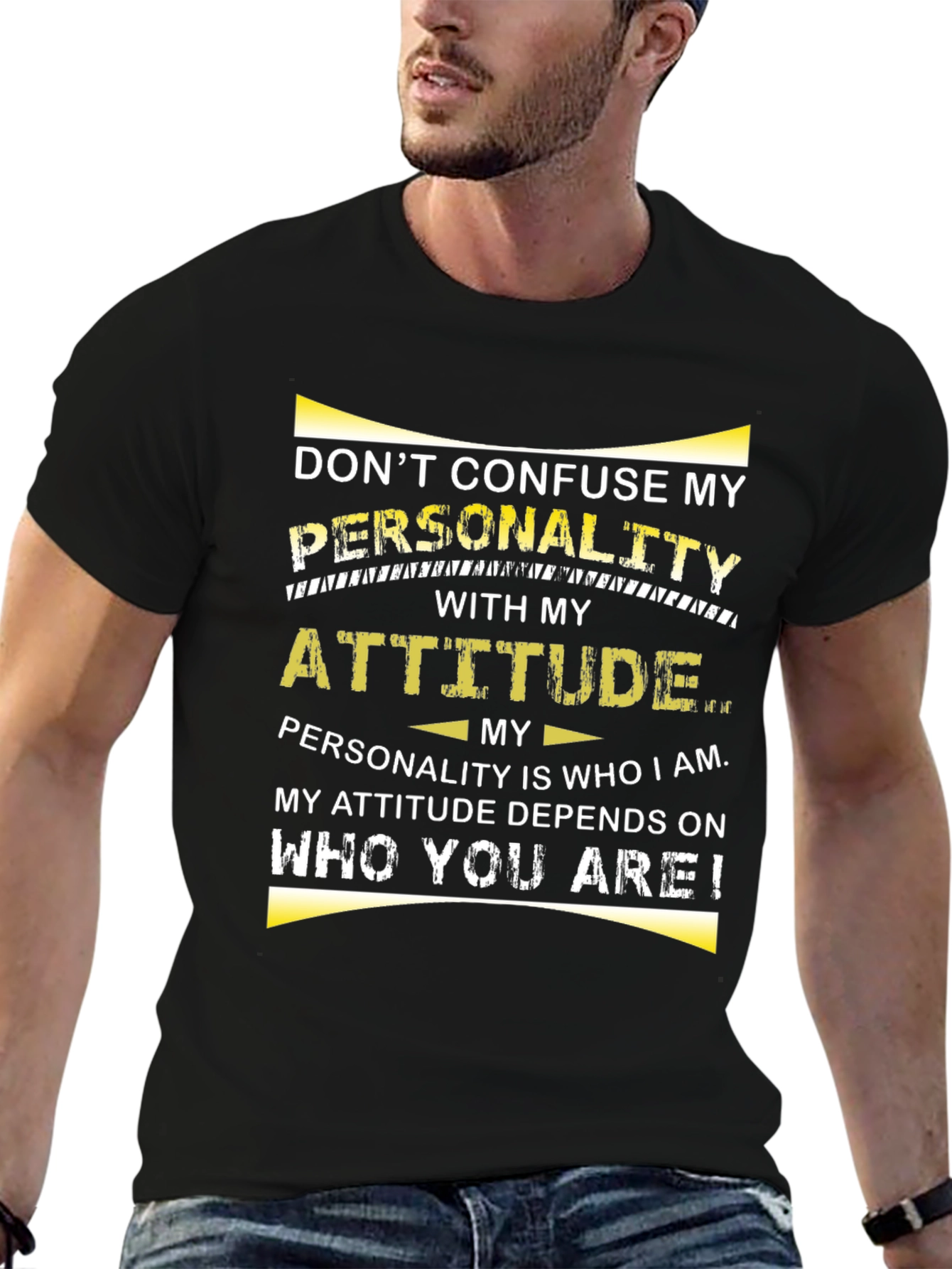 Dont Confuse My Personality Graphic T-Shirt