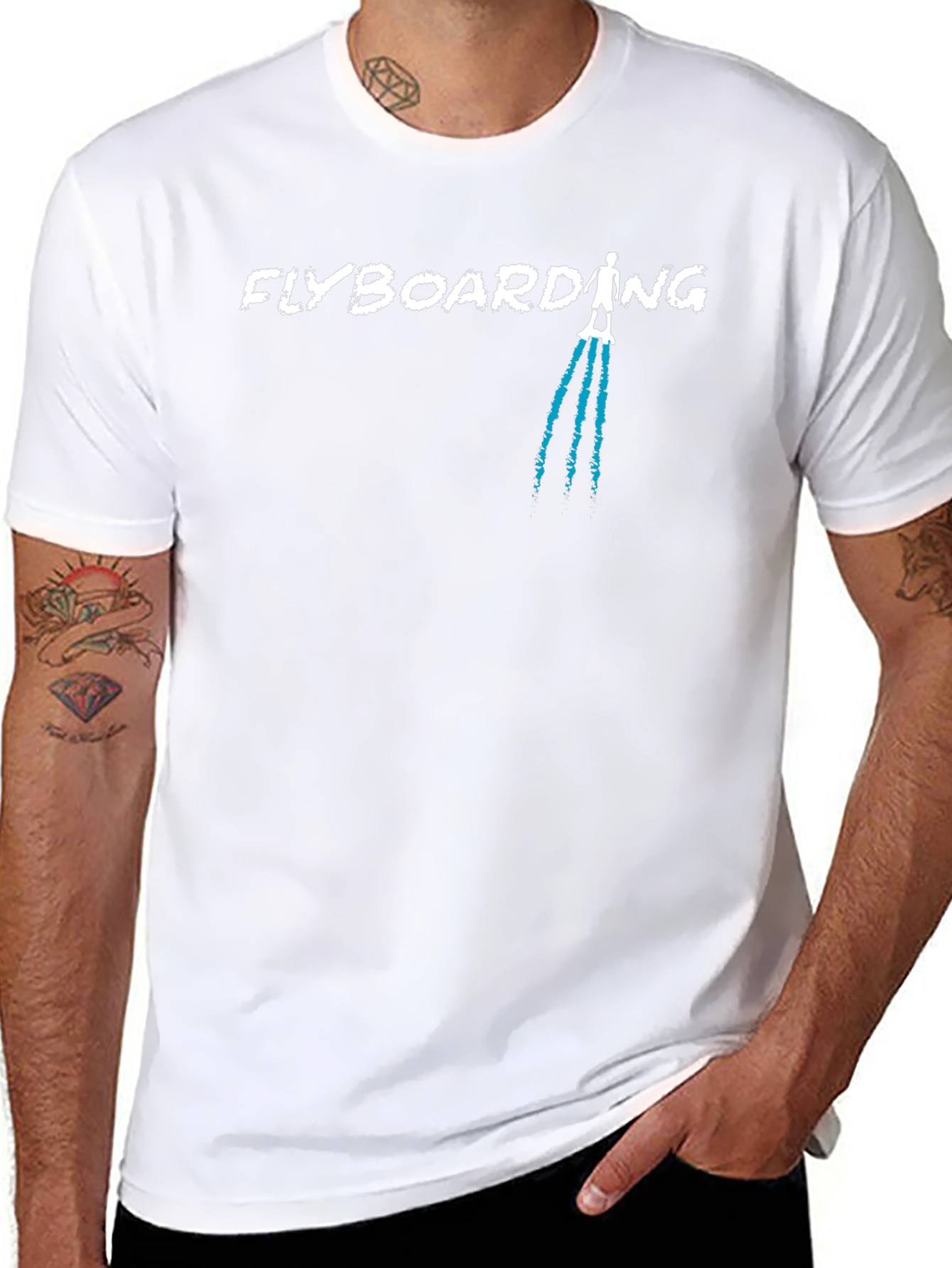 Flyboarding Graphic Tee - Black
