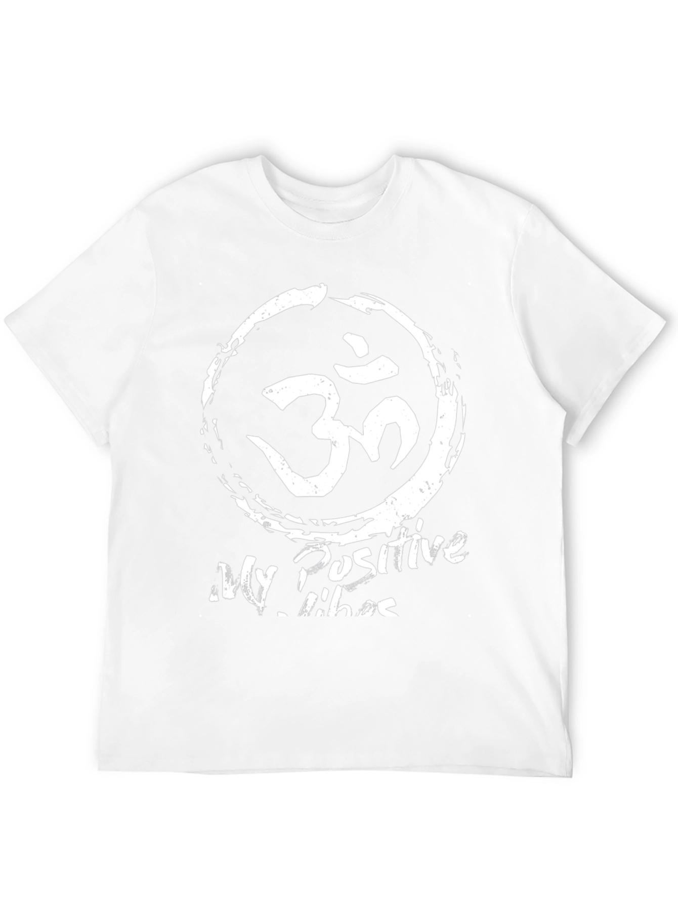 Mens Black My Positive Vibes Graphic Tee