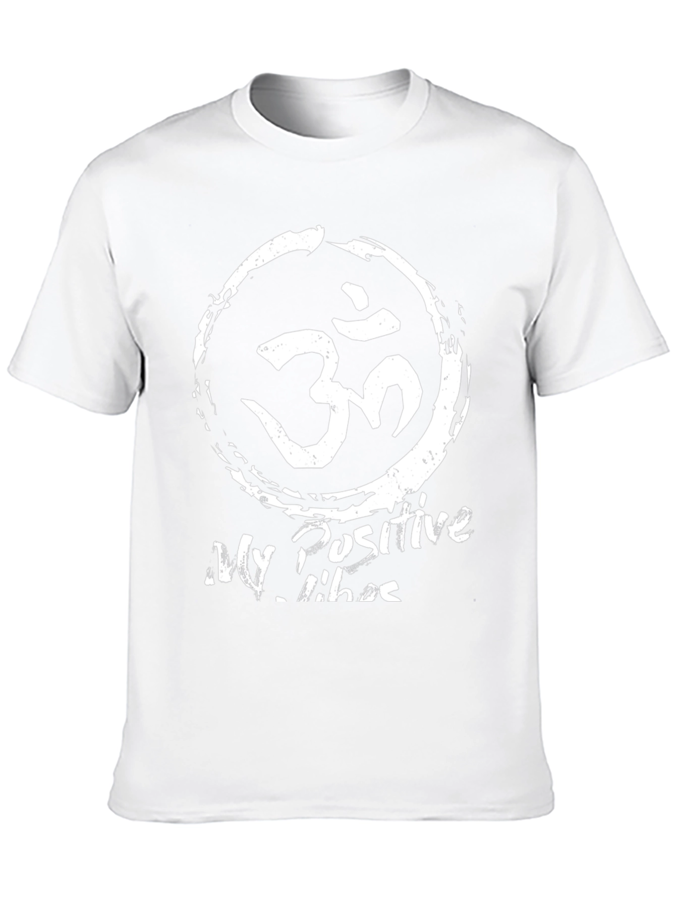 Mens Black My Positive Vibes Graphic Tee