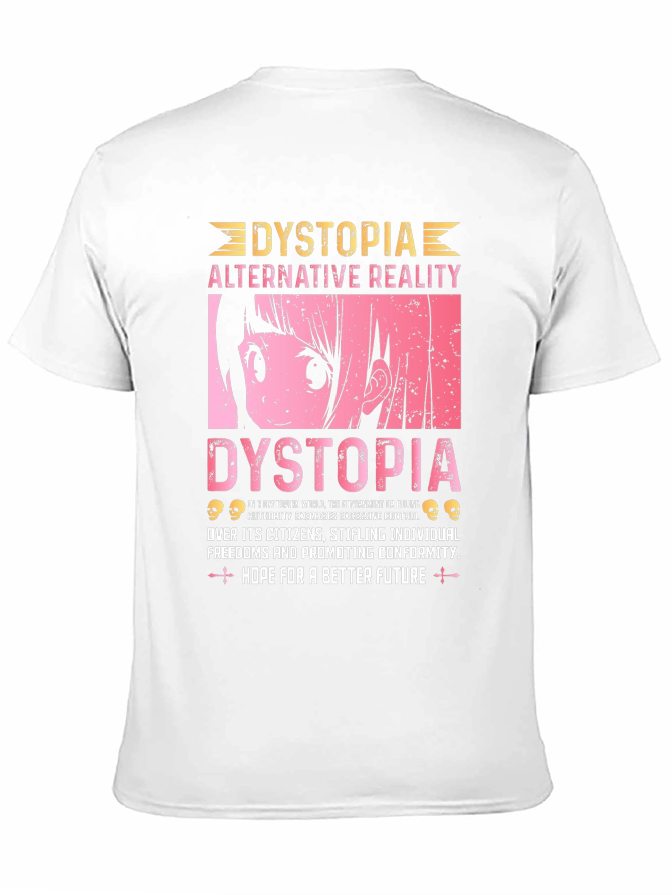 Dystopian Anime Graphic Tee - Alternative Reality T-Shirt