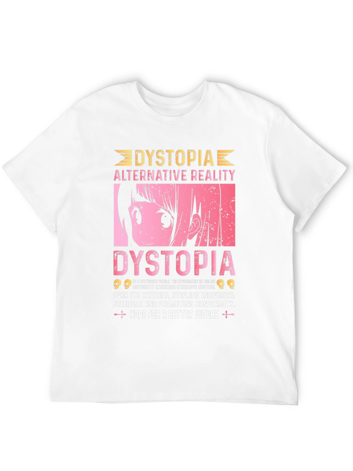 Dystopian Anime Graphic Tee - Alternative Reality T-Shirt