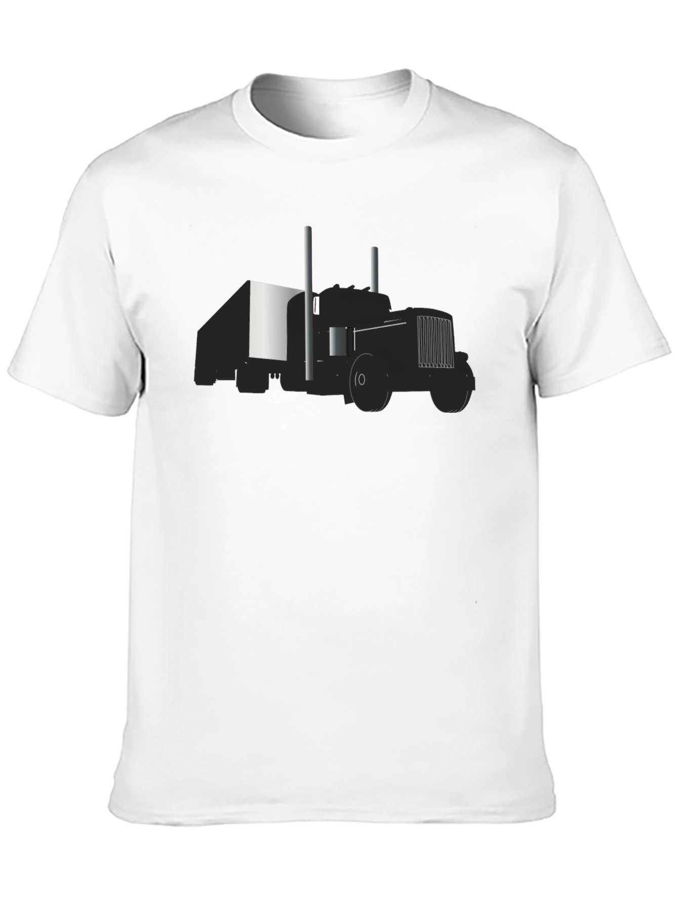 Semi Truck Graphic Tee - Black