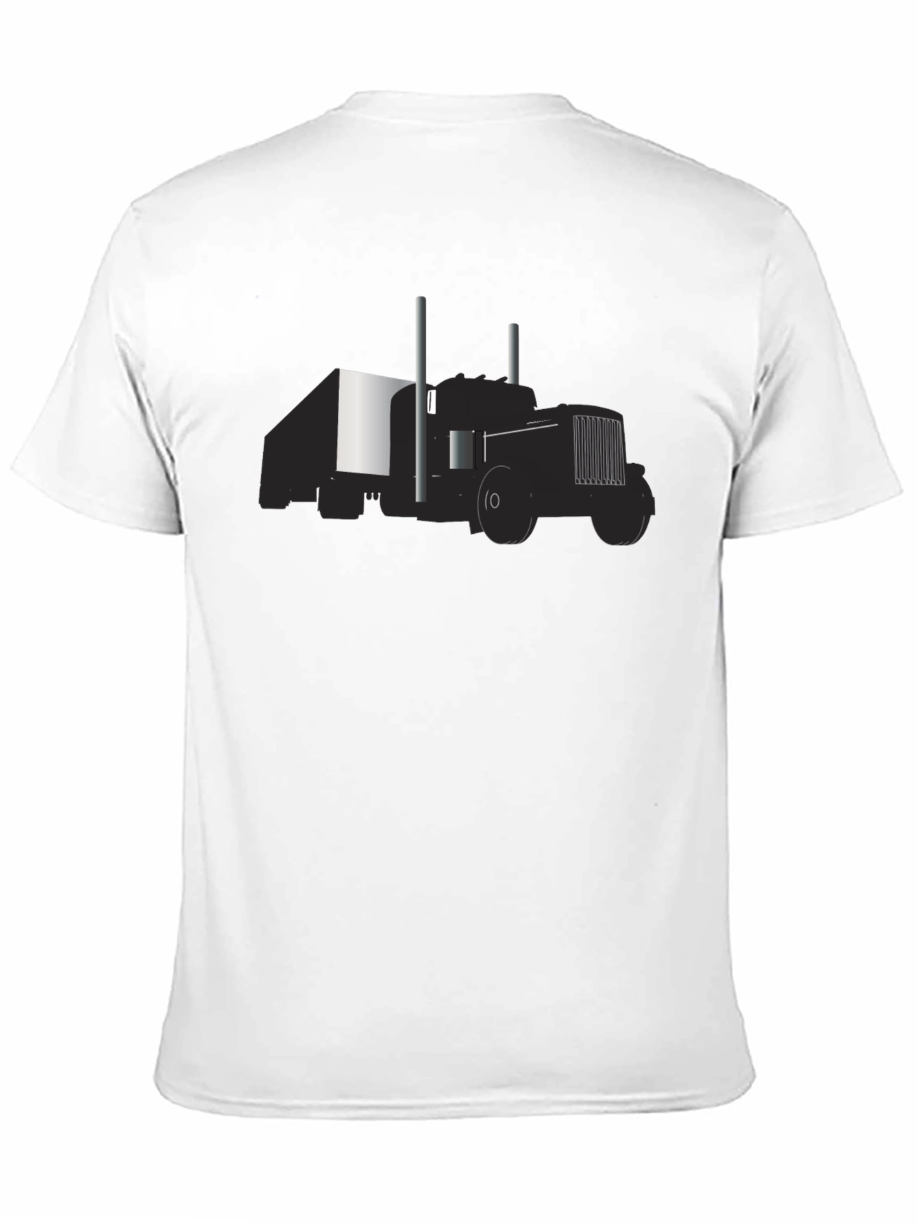 Semi Truck Graphic Tee - Black