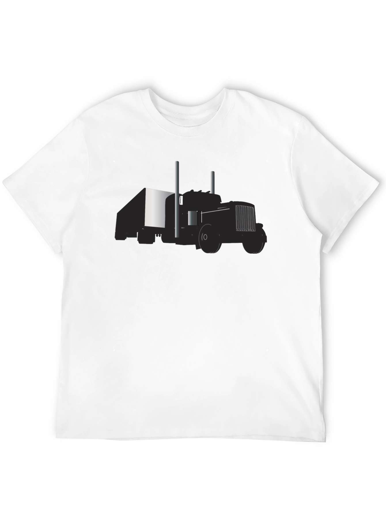 Semi Truck Graphic Tee - Black