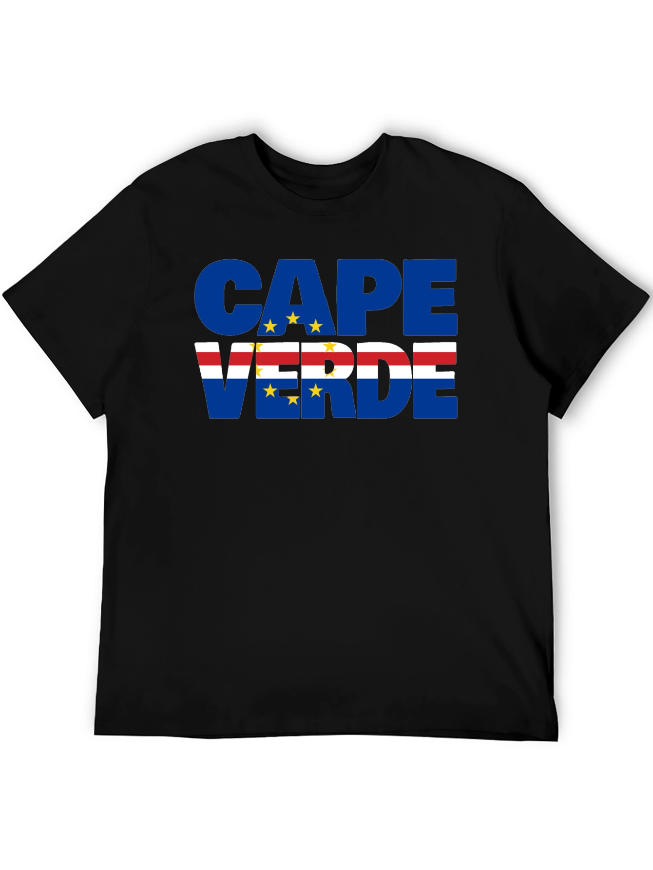 Cape Verde Flag T-Shirt Black