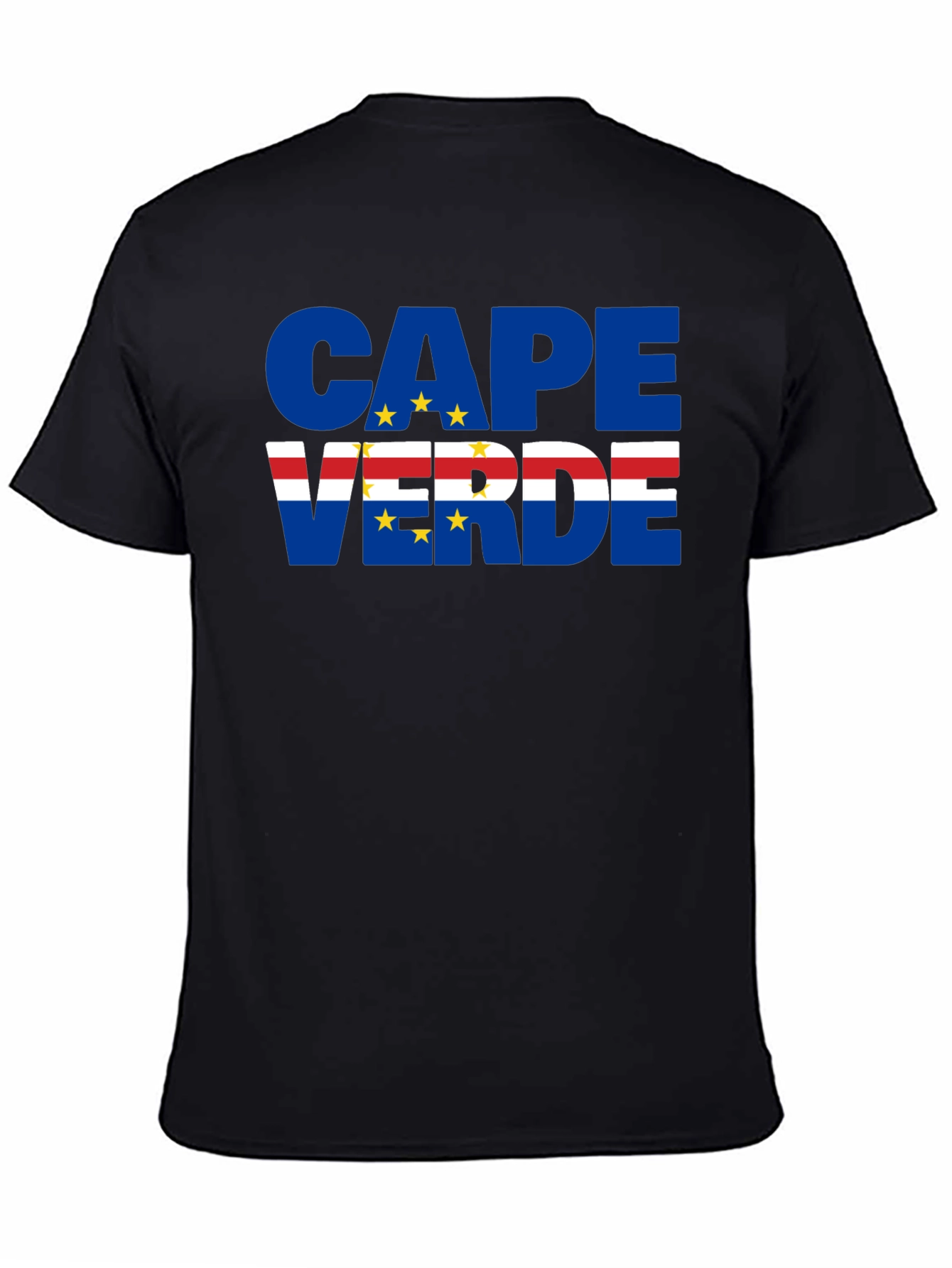 Cape Verde Flag T-Shirt Black