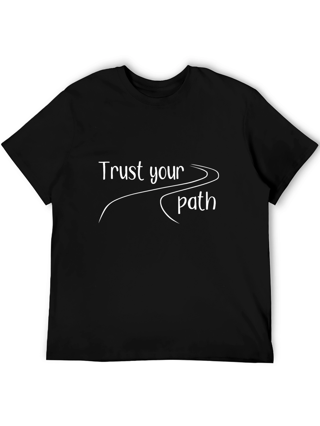 Trust Your Path Black Graphic Tee