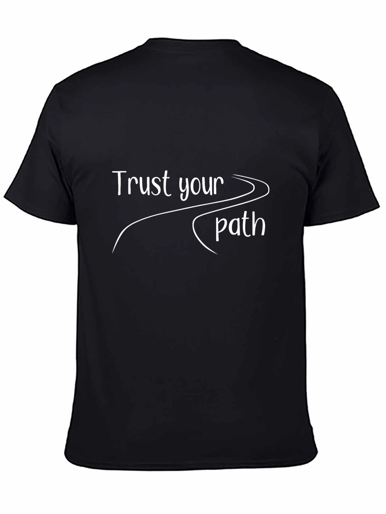 Trust Your Path Black Graphic Tee