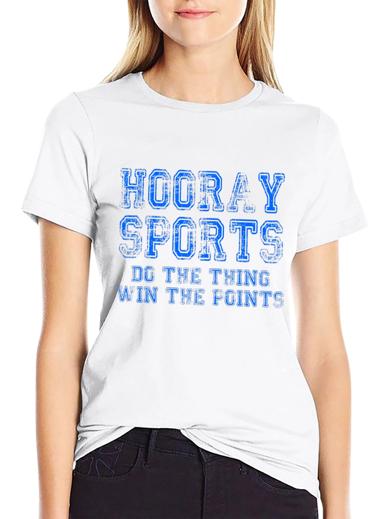Hooray Sports Graphic T-Shirt - Black