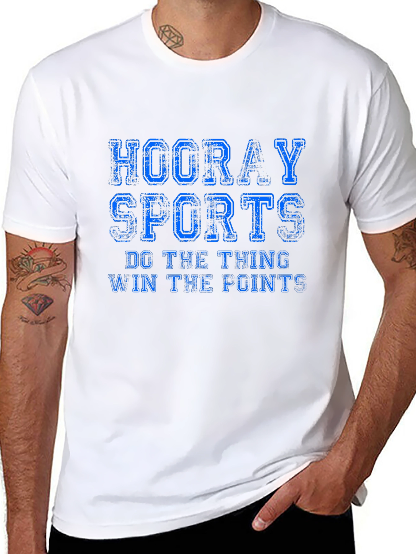 Hooray Sports Graphic T-Shirt - Black