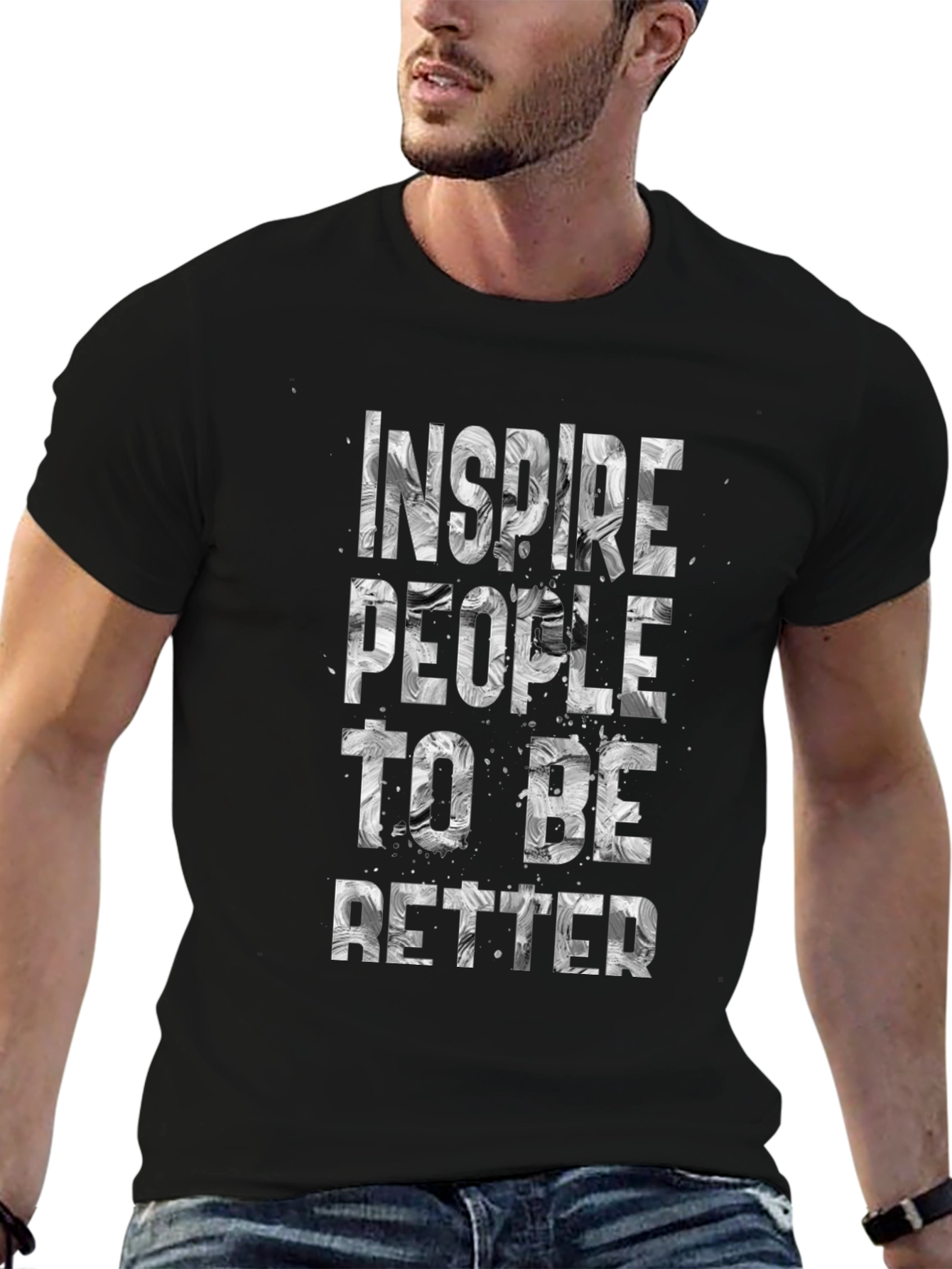 Inspire Graphic Black T-Shirt