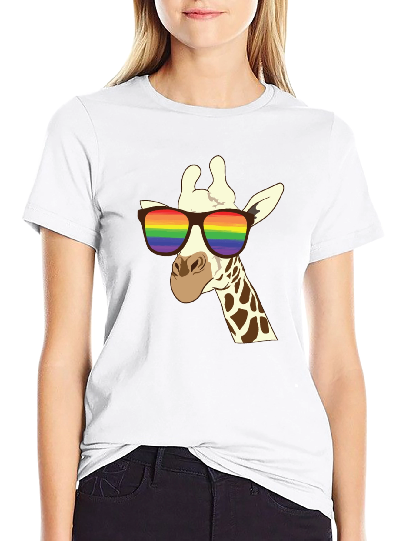 Cool Giraffe LGBTQ Pride T-Shirt
