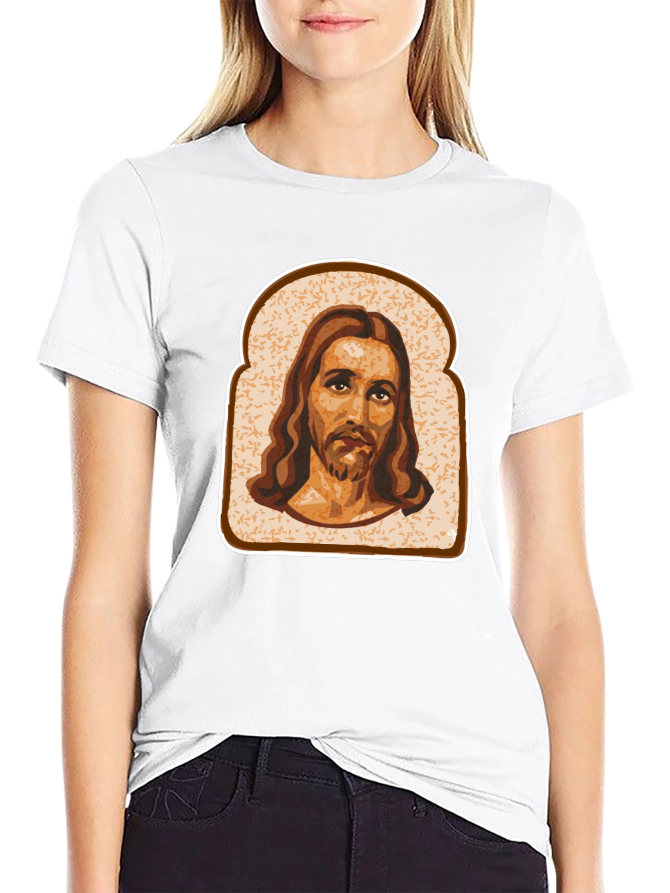 Jesus Toast Graphic T-Shirt - Novelty Tee