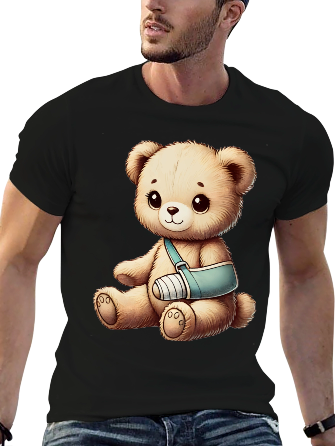 Injured Teddy Bear Graphic Tee