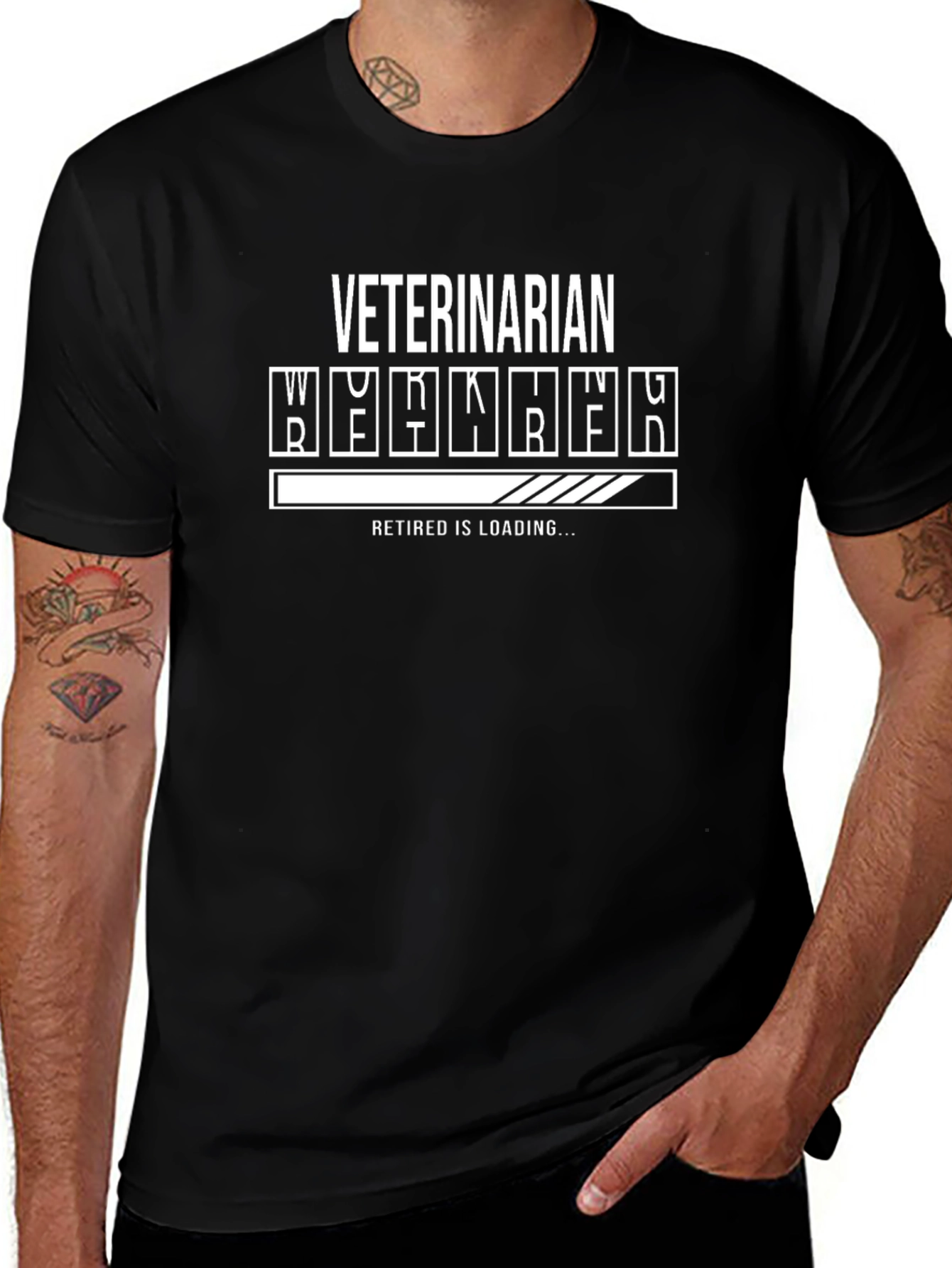 Veterinarian Retired Loading T-Shirt
