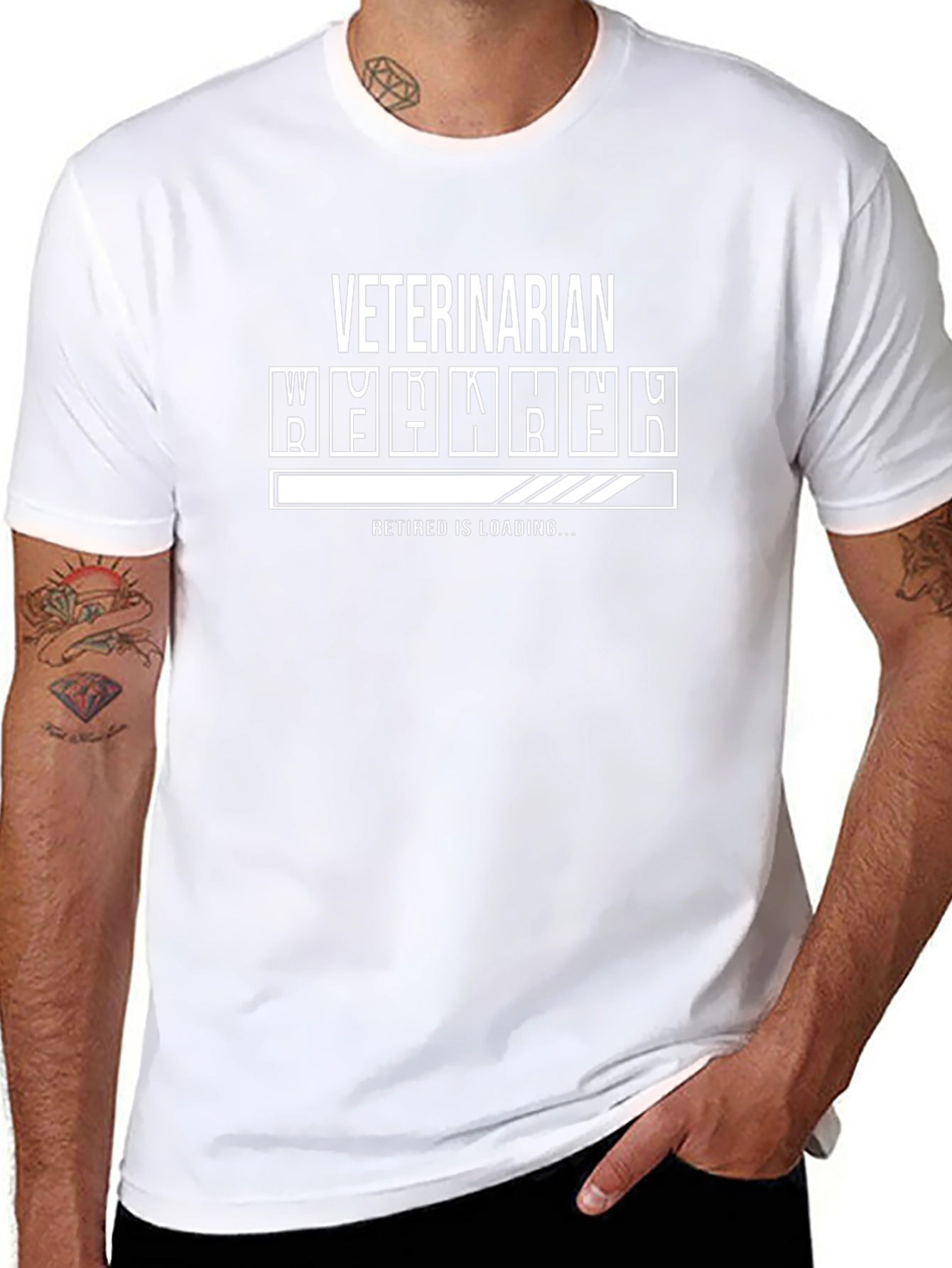 Veterinarian Retired Loading T-Shirt