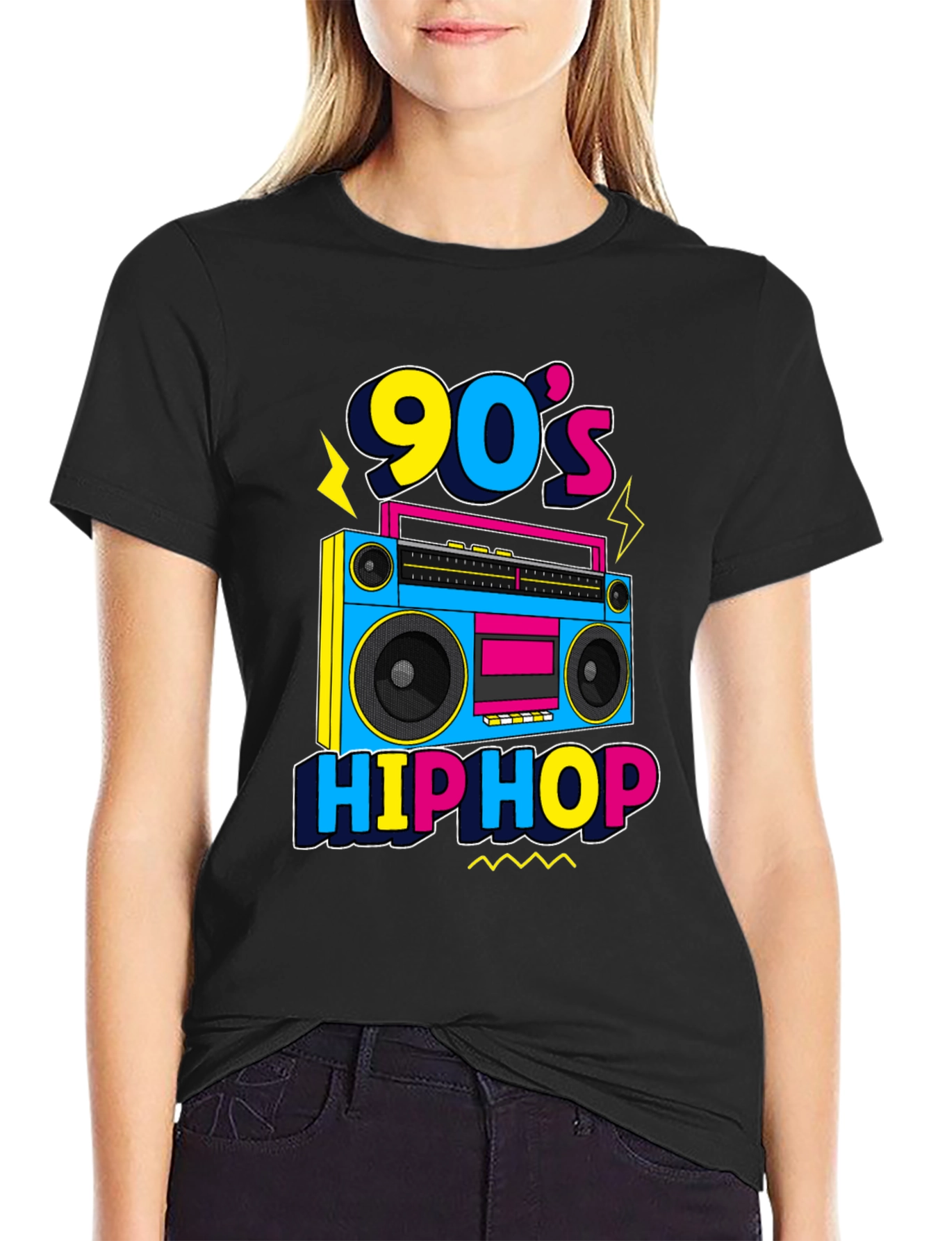90s Hip Hop Retro Boombox T-Shirt
