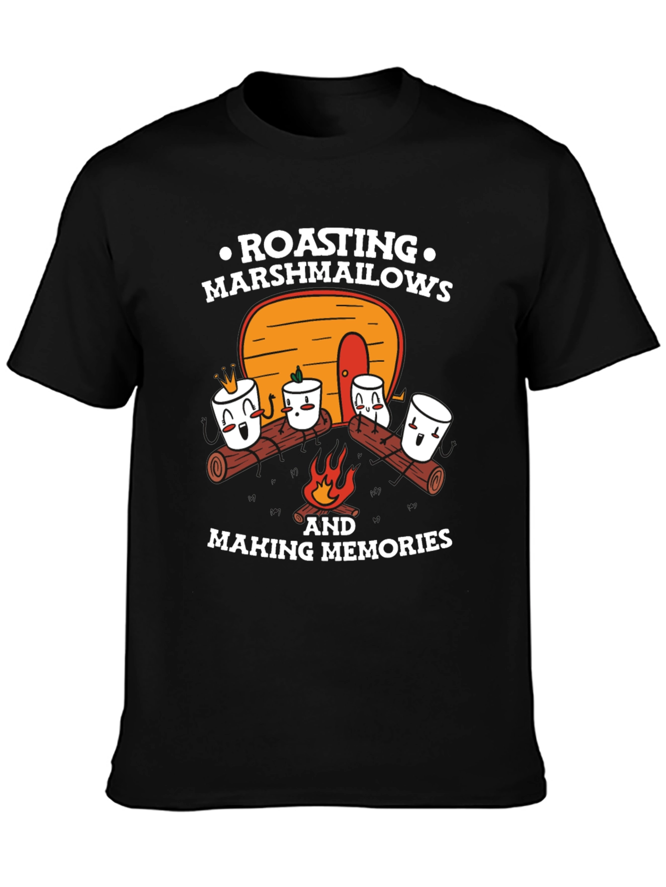 Marshmallow Roasting Memories Graphic T-Shirt