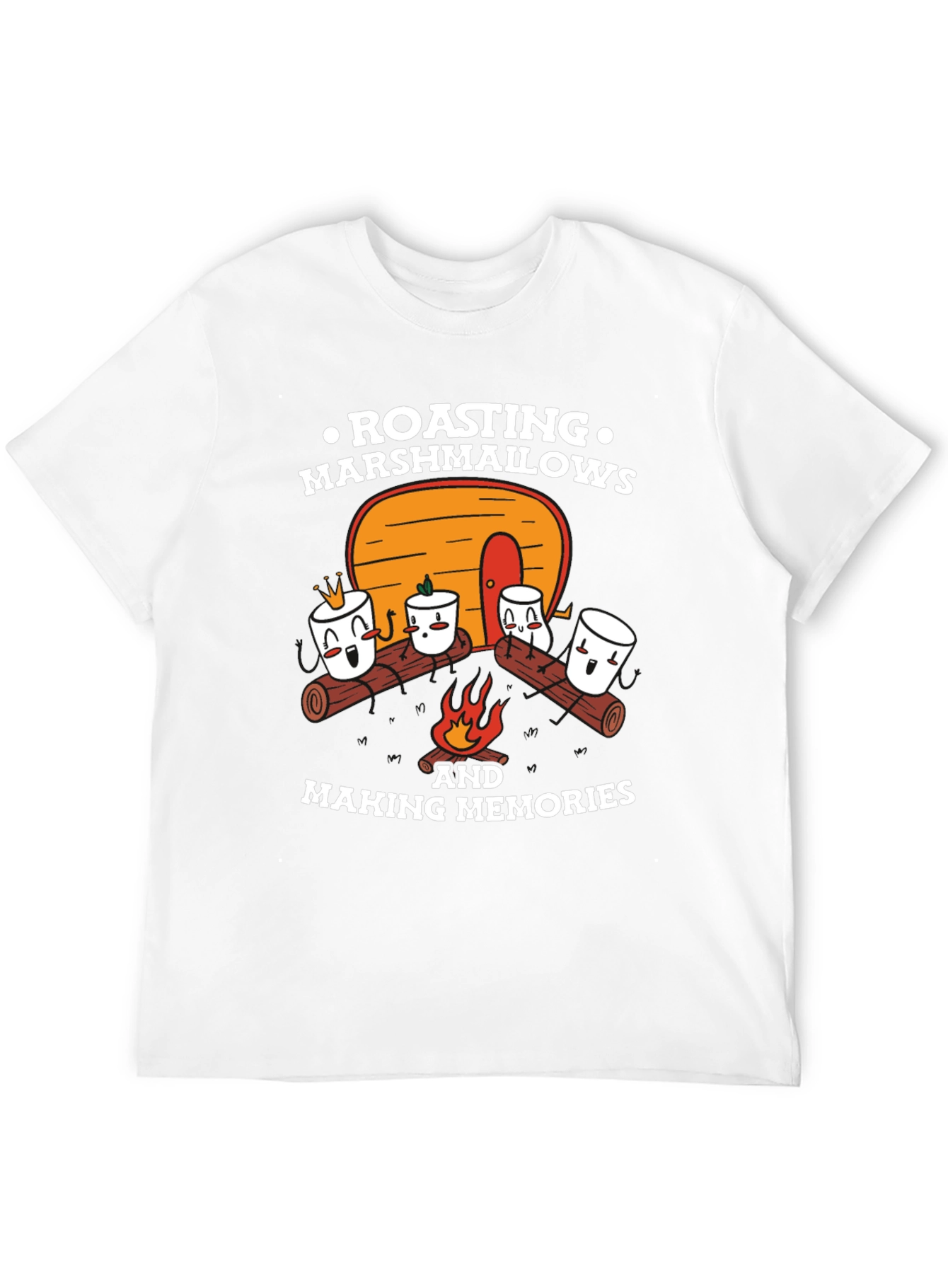 Marshmallow Roasting Memories Graphic T-Shirt