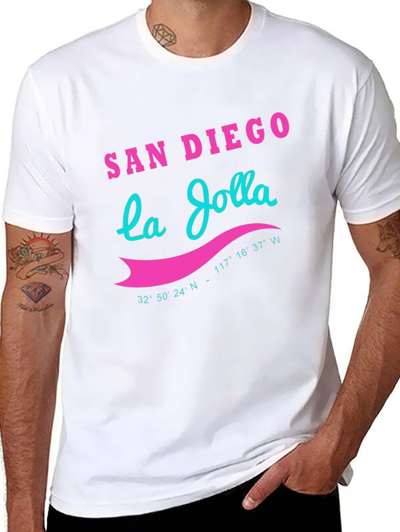 San Diego La Jolla Graphic Tee - Black