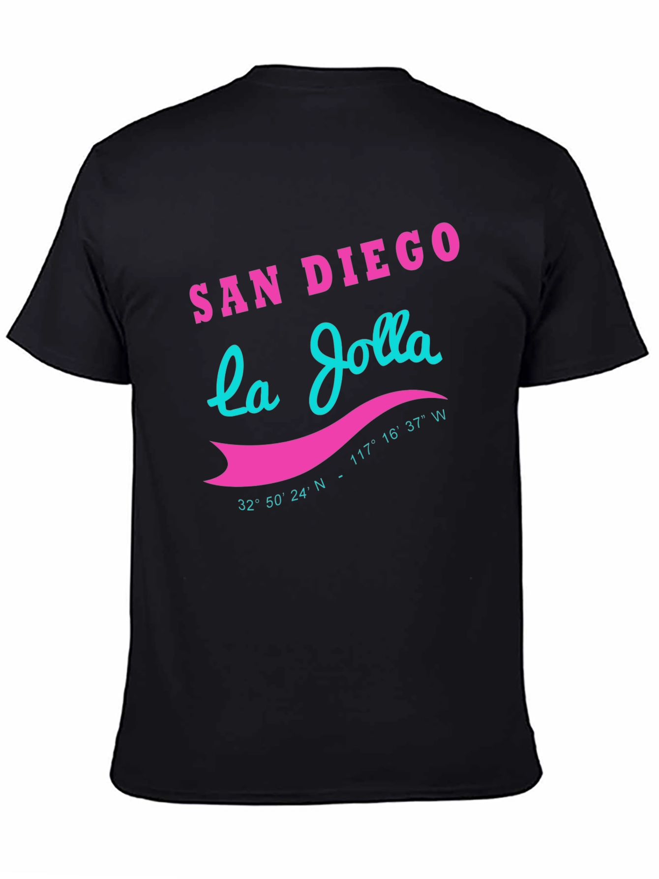 San Diego La Jolla Graphic Tee - Black