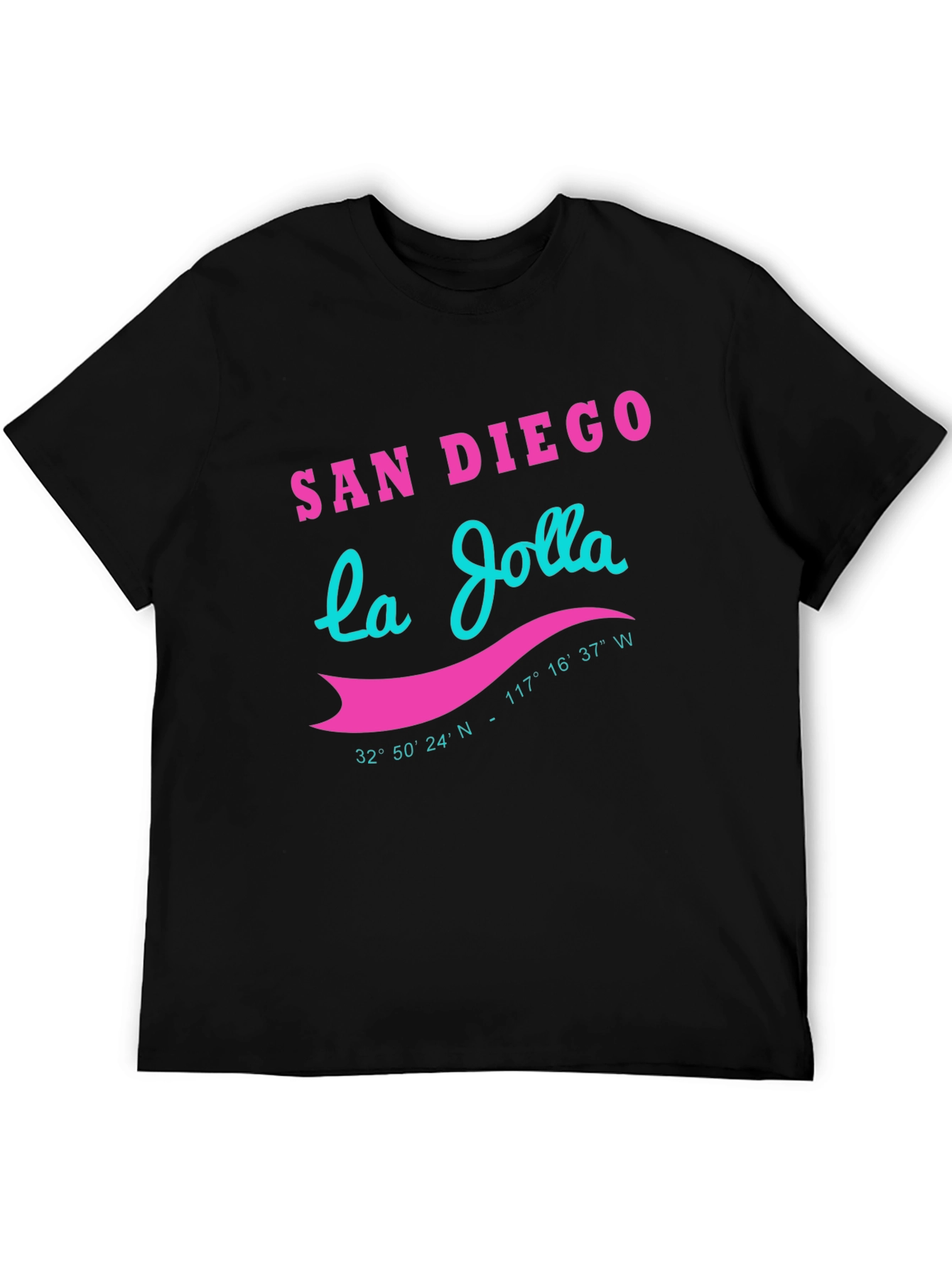 San Diego La Jolla Graphic Tee - Black