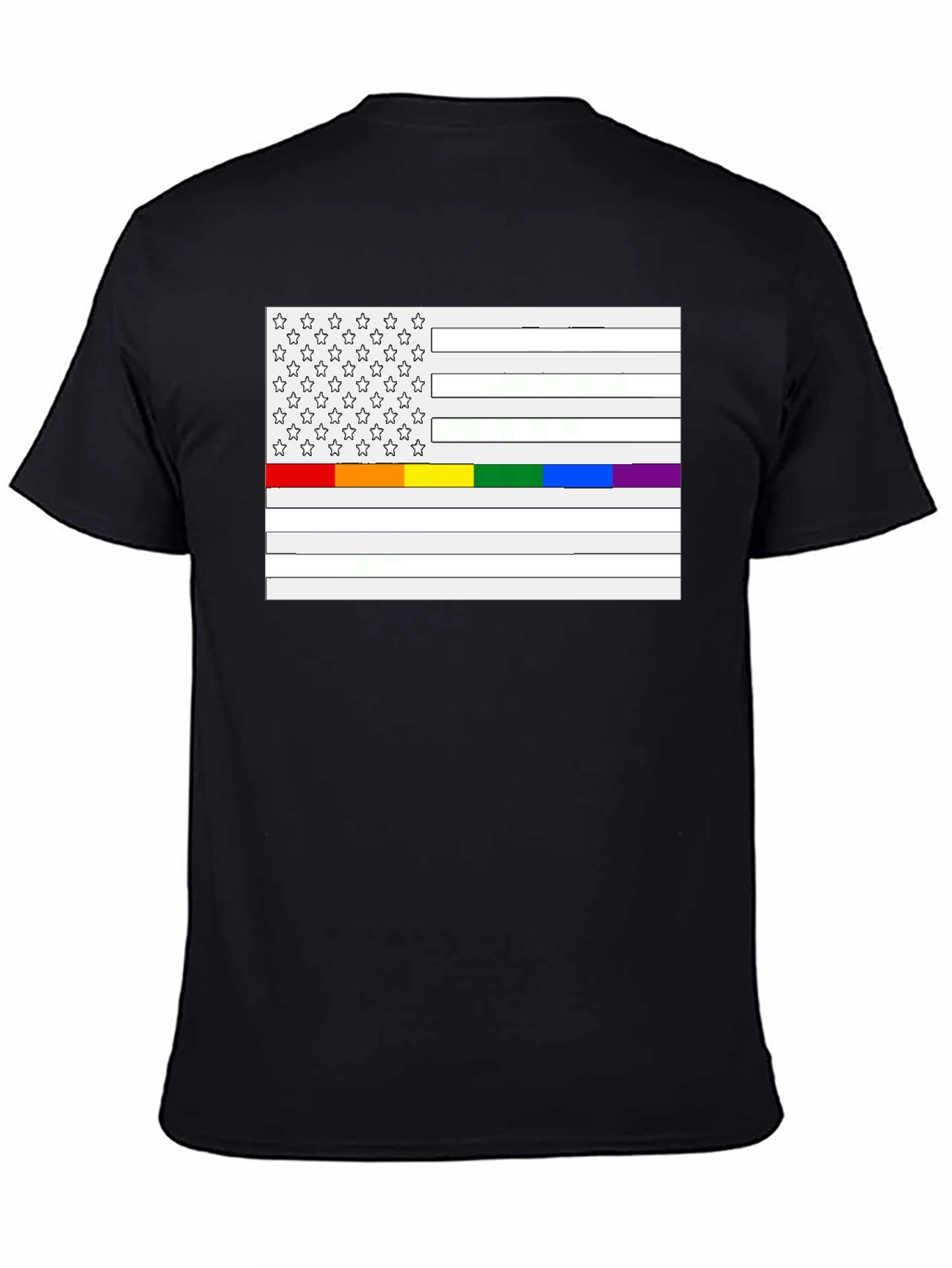Pride Flag USA Mens T-Shirt