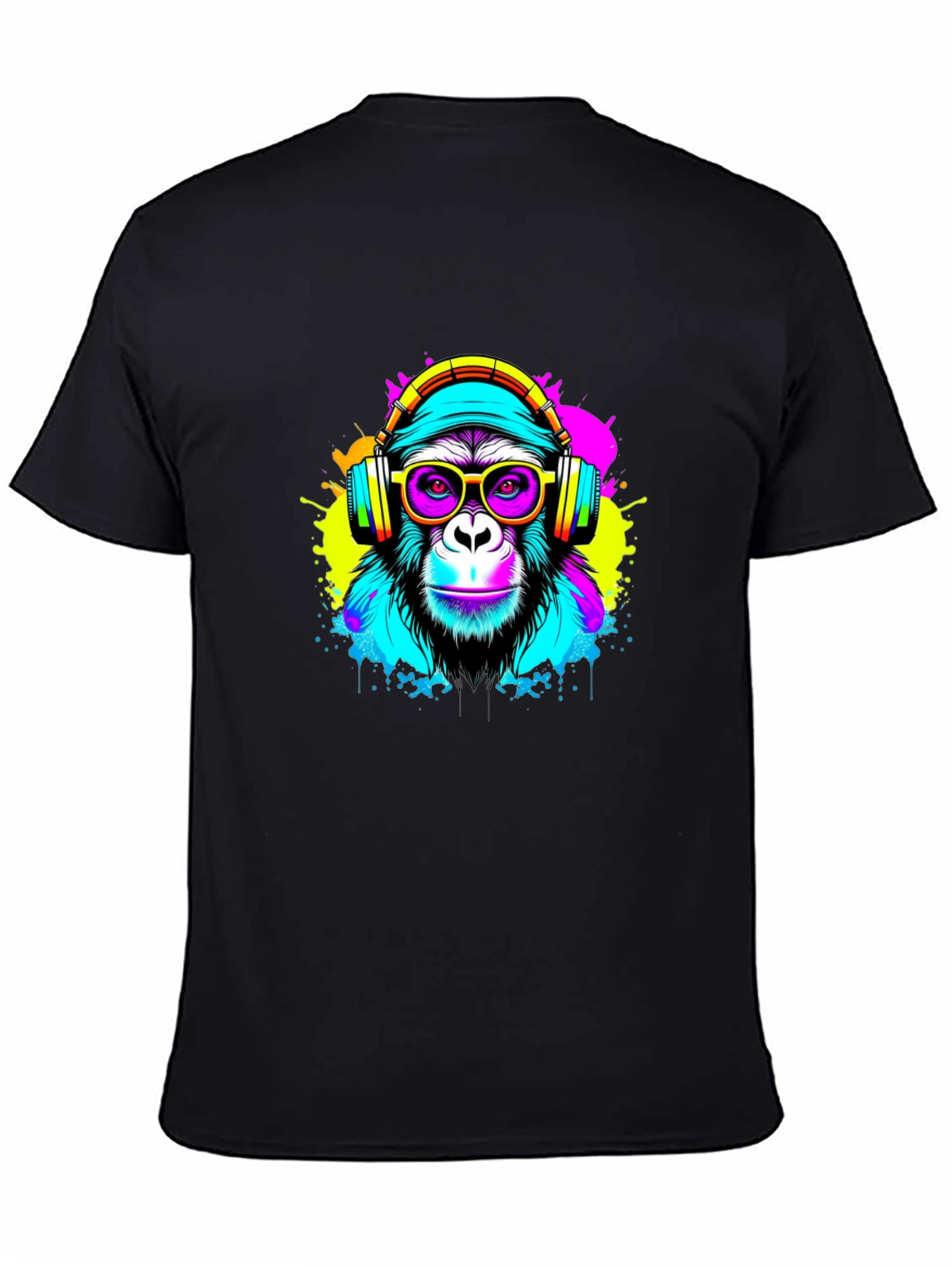 Neon Monkey Graphic Tee - DJ Ape Shirt