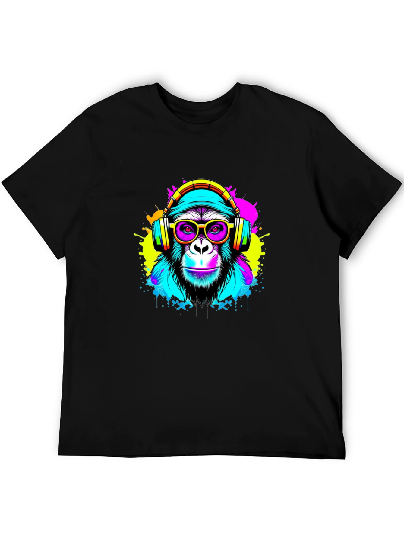 Neon Monkey Graphic Tee - DJ Ape Shirt