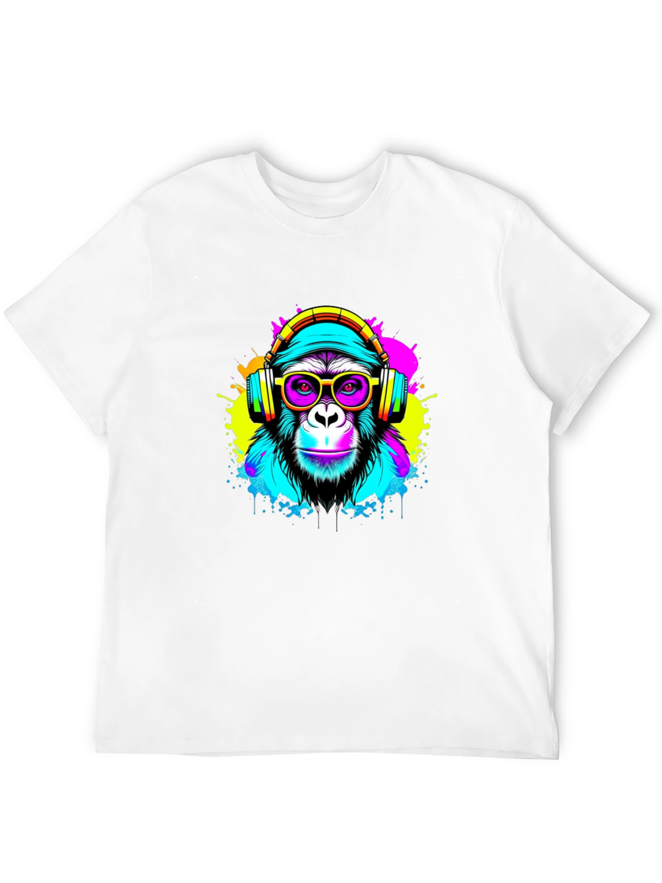 Neon Monkey Graphic Tee - DJ Ape Shirt
