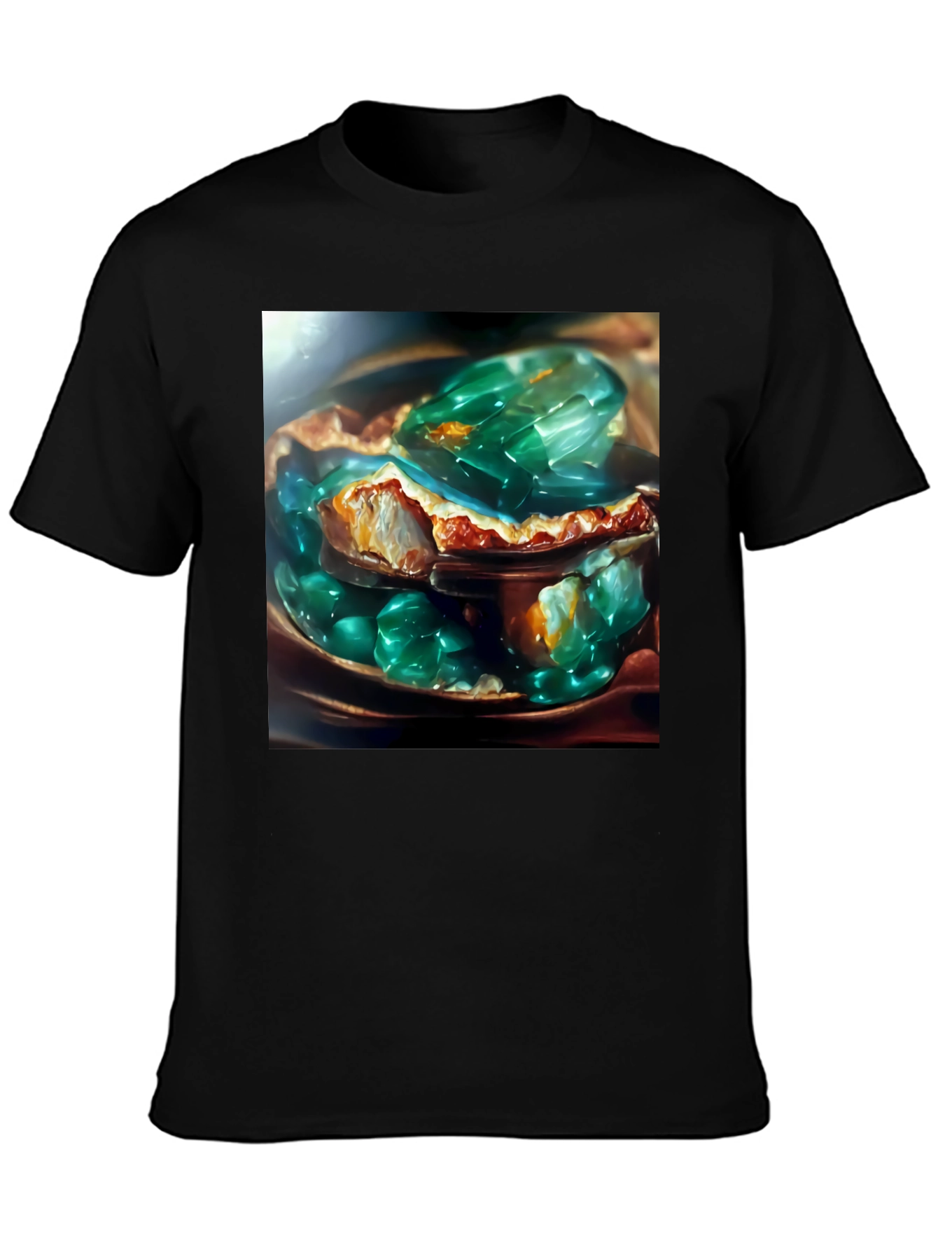Emerald Jelly Pie Graphic Tee - Novelty Dessert T-Shirt