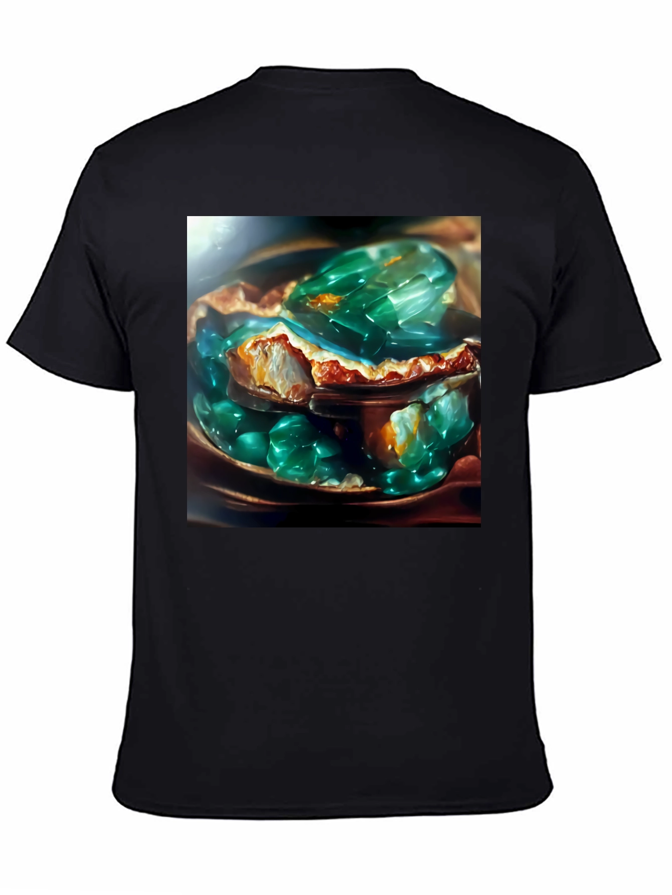 Emerald Jelly Pie Graphic Tee - Novelty Dessert T-Shirt