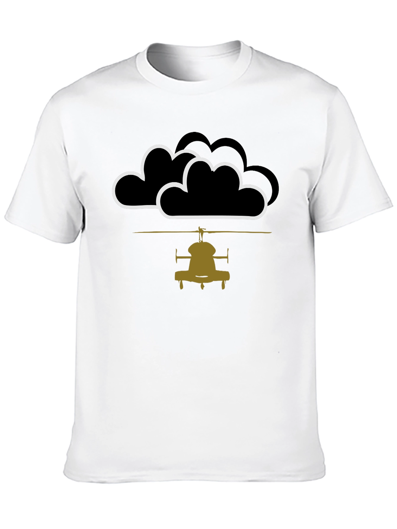 Helicopter in the Clouds Graphic Tee