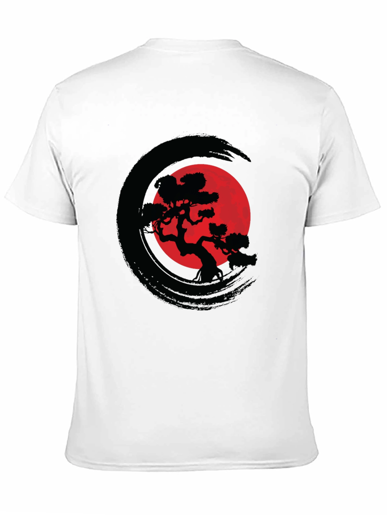 Zen Circle Bonsai Tree Graphic Tee