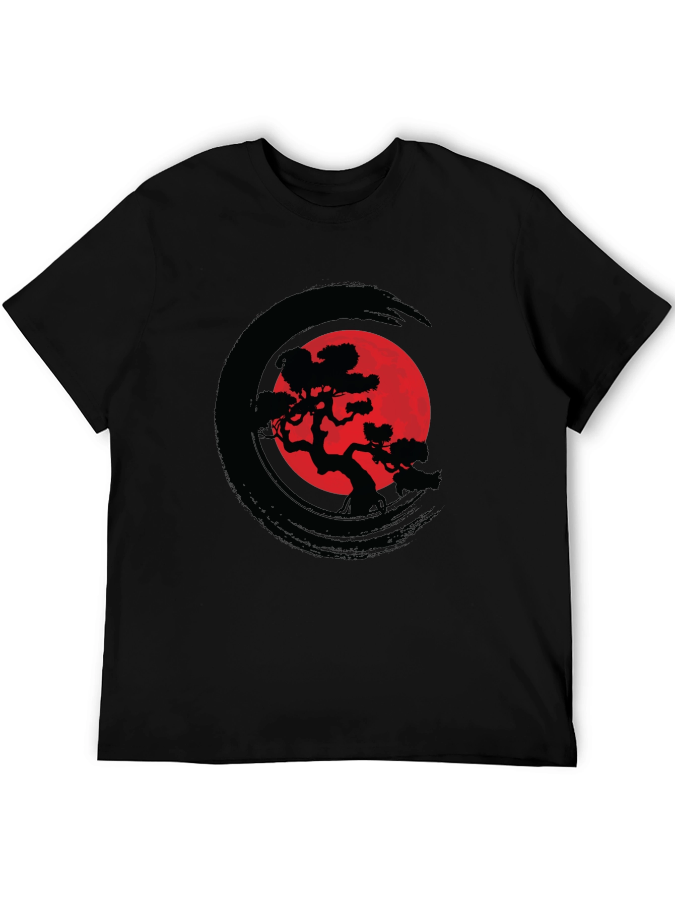 Zen Circle Bonsai Tree Graphic Tee