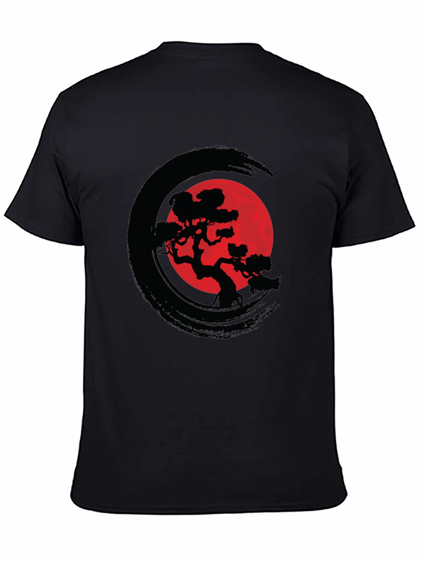 Zen Circle Bonsai Tree Graphic Tee